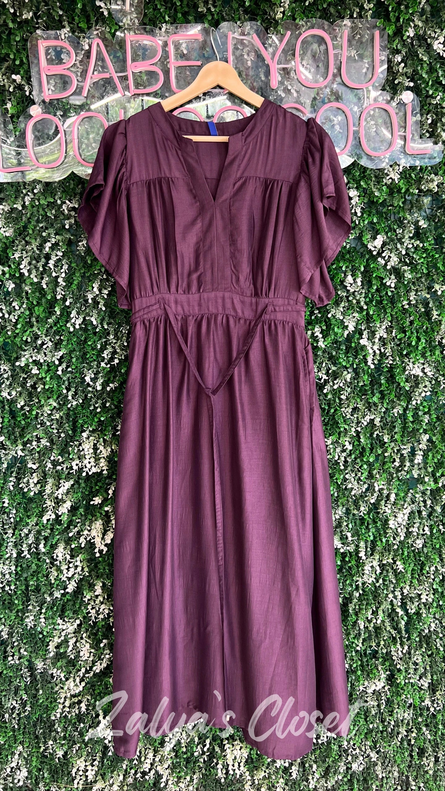 Flutter Sleeves Maxi dress