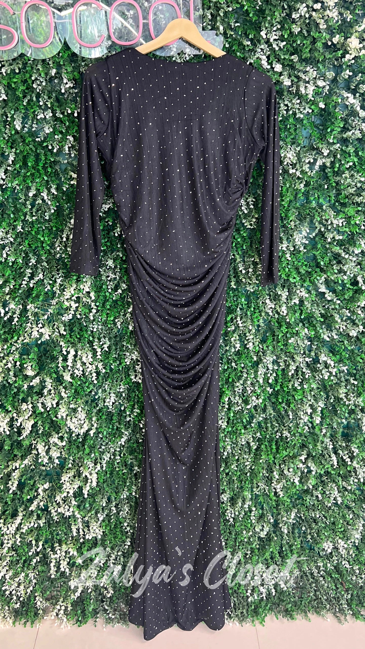 Full Length Stone Work Party Wear Gown