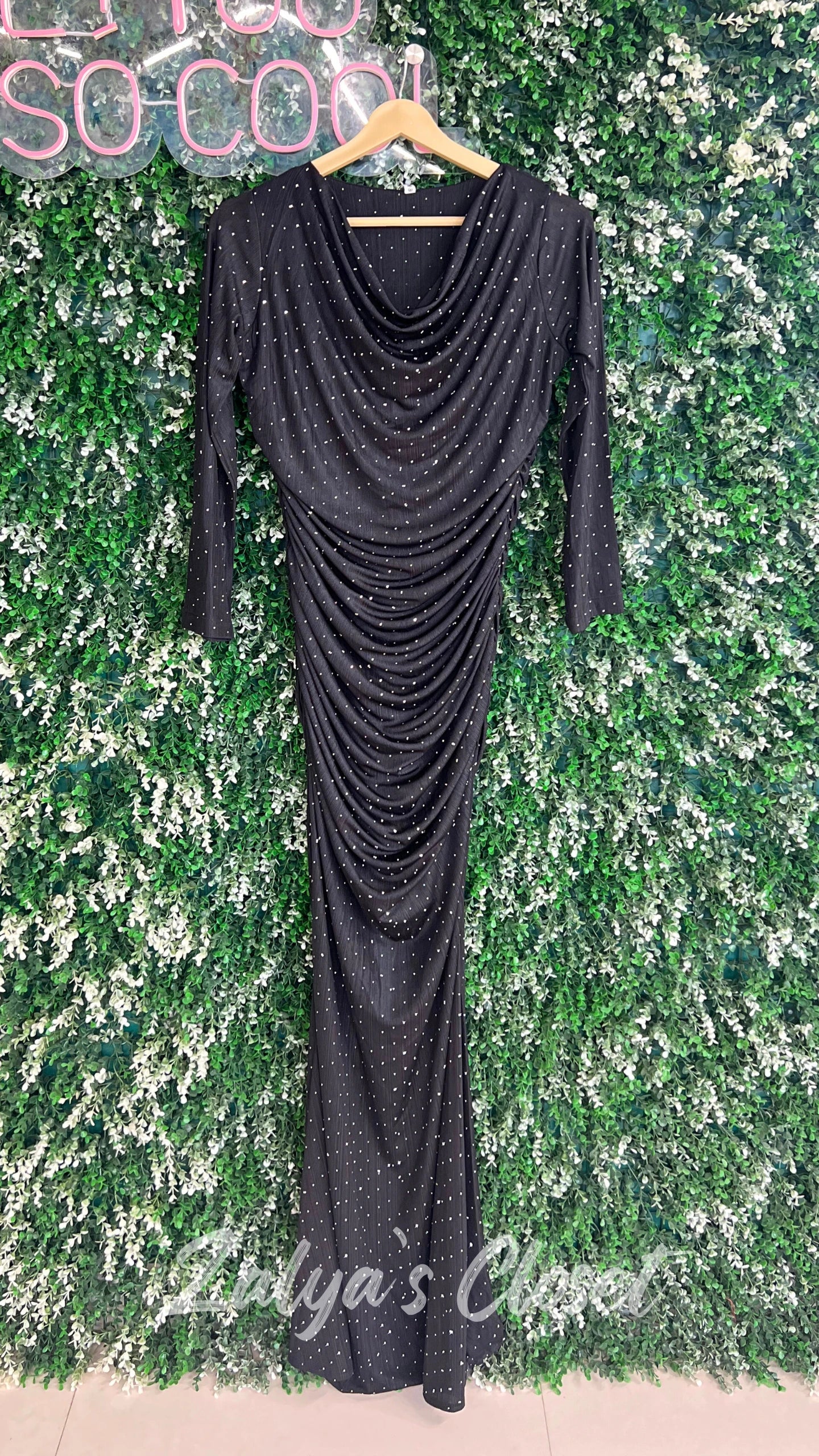 Full Length Stone Work Party Wear Gown