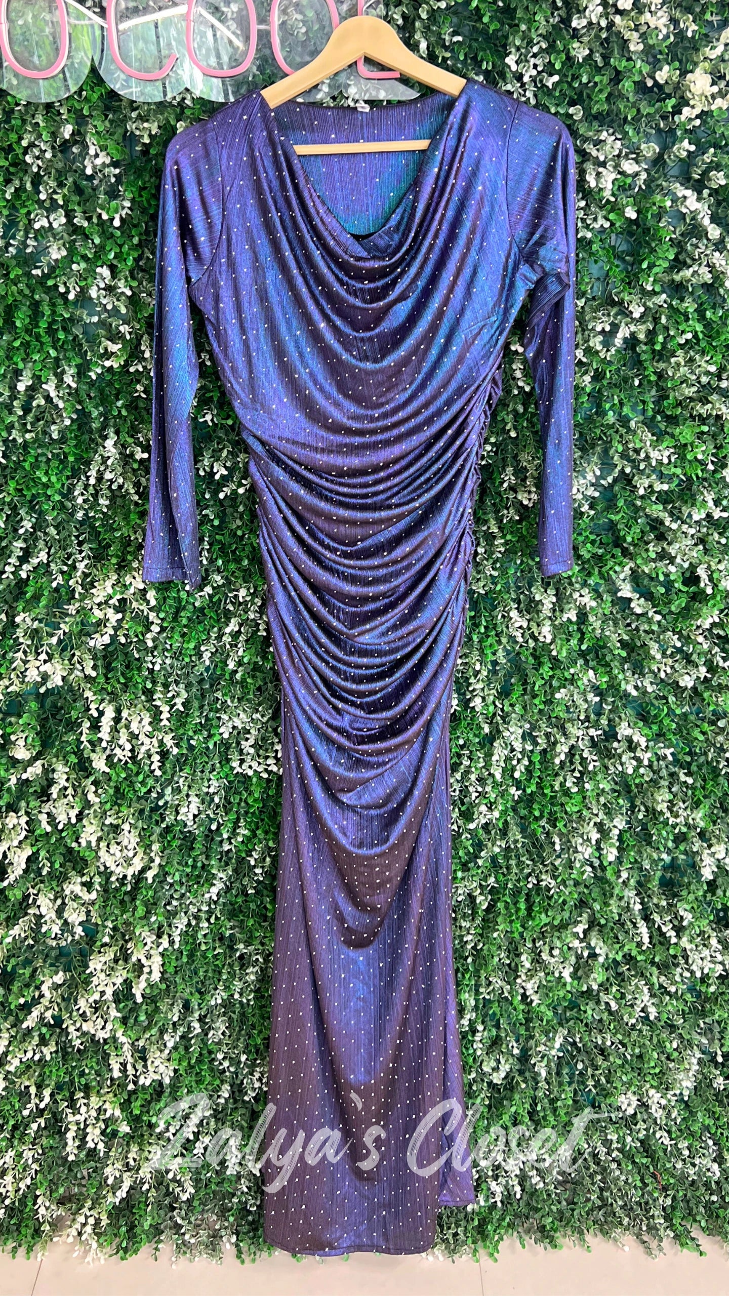 Full Length Stone Work Party Wear Gown