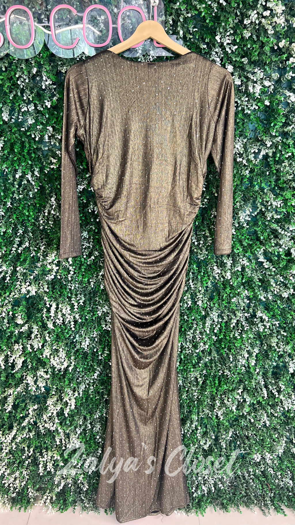 Full Length Stone Work Party Wear Gown