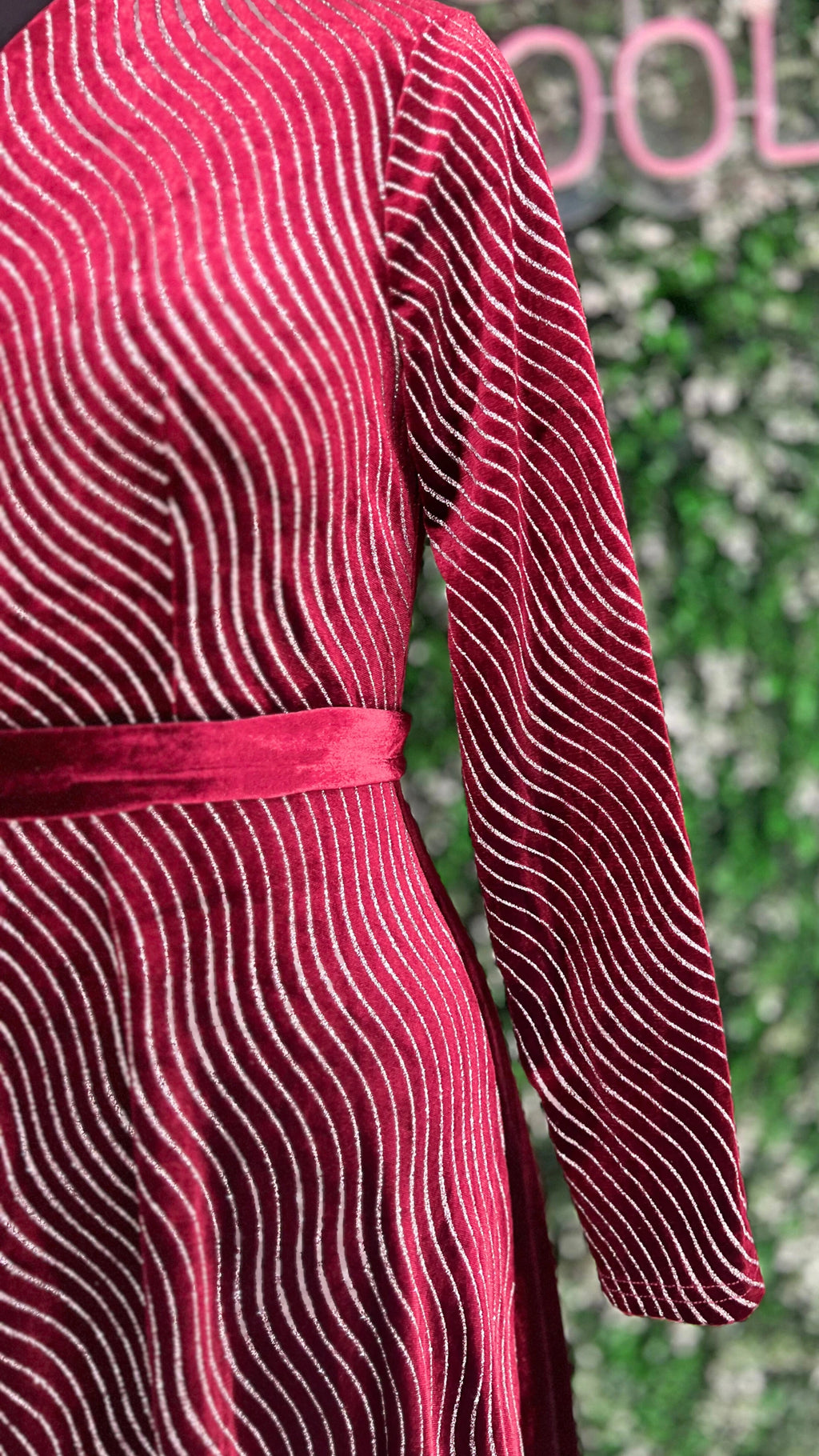 Half Shimmer Imported Party Wear Dress