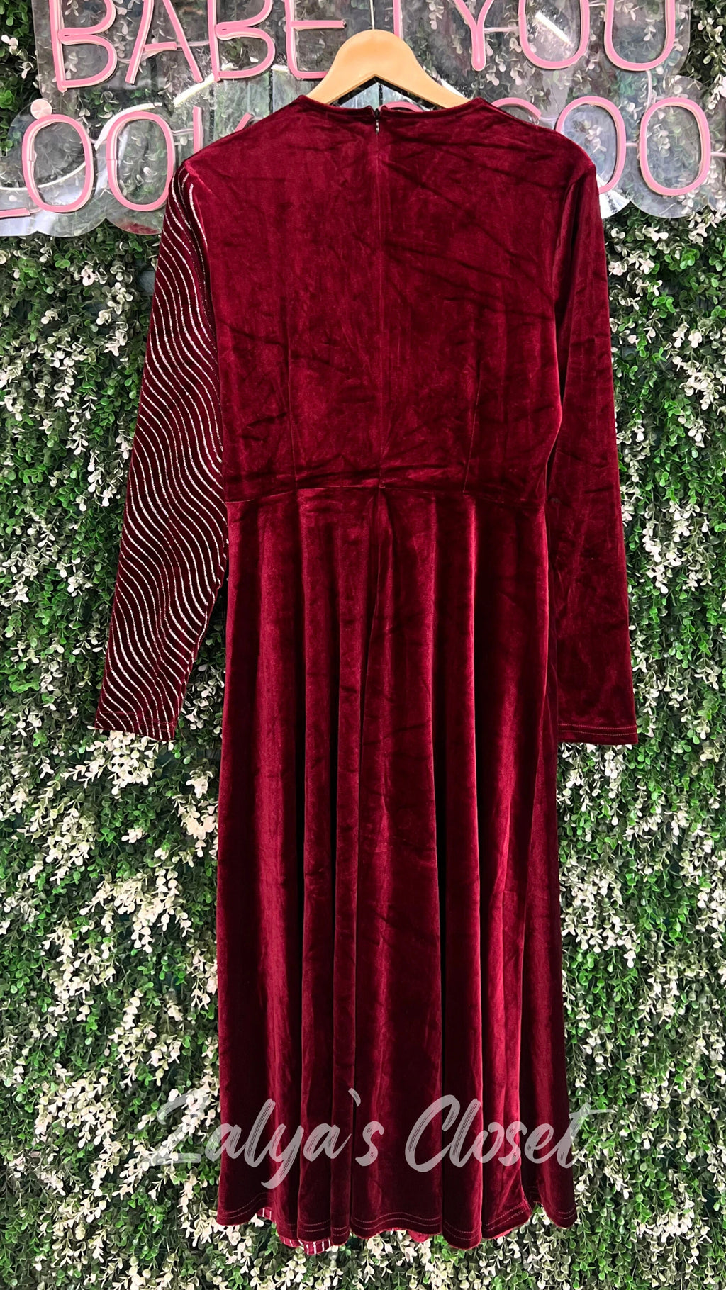 Half Shimmer Imported Party Wear Dress