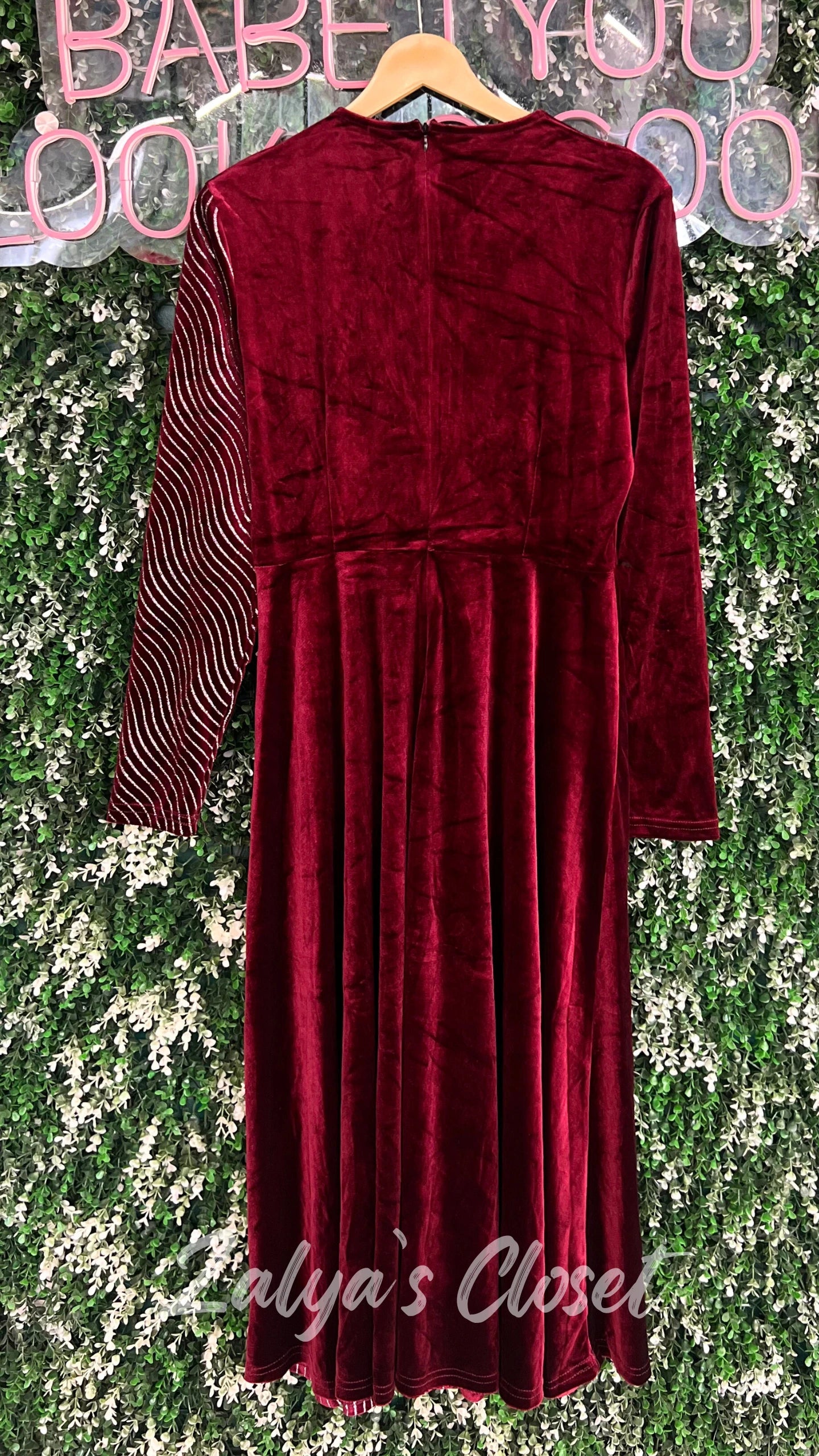 Half Shimmer Imported Party Wear Dress