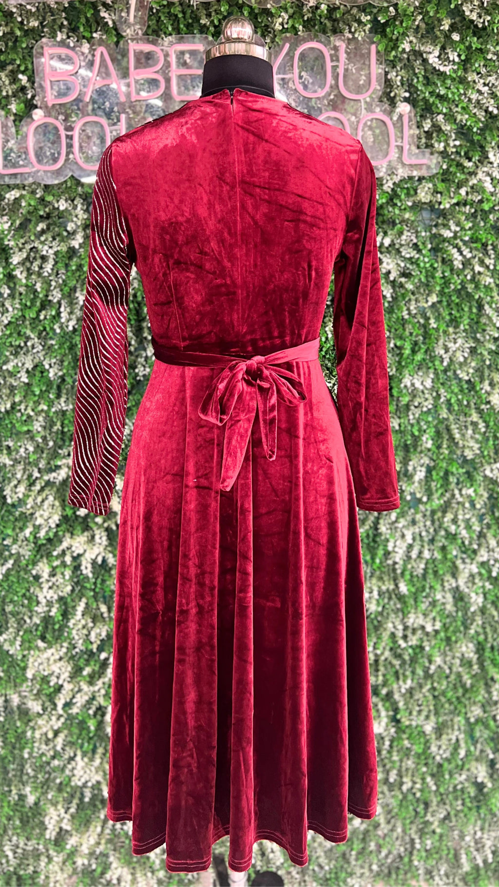 Half Shimmer Imported Party Wear Dress