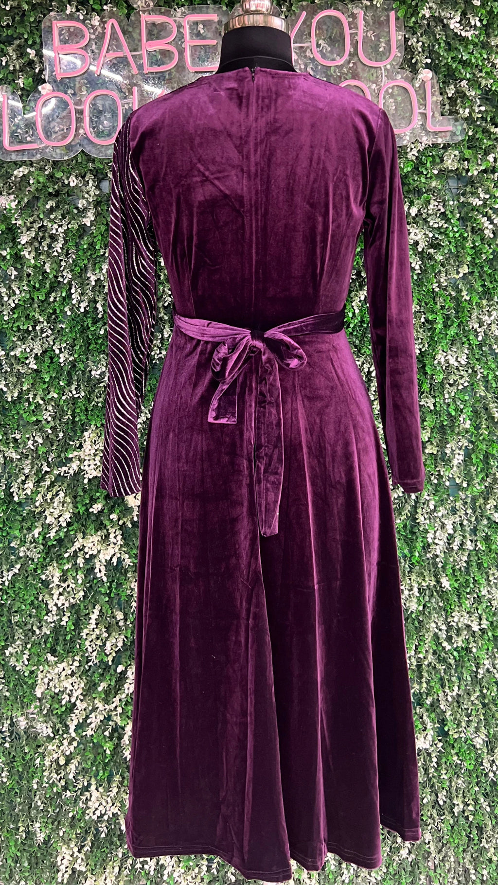 Half Shimmer Imported Party Wear Dress