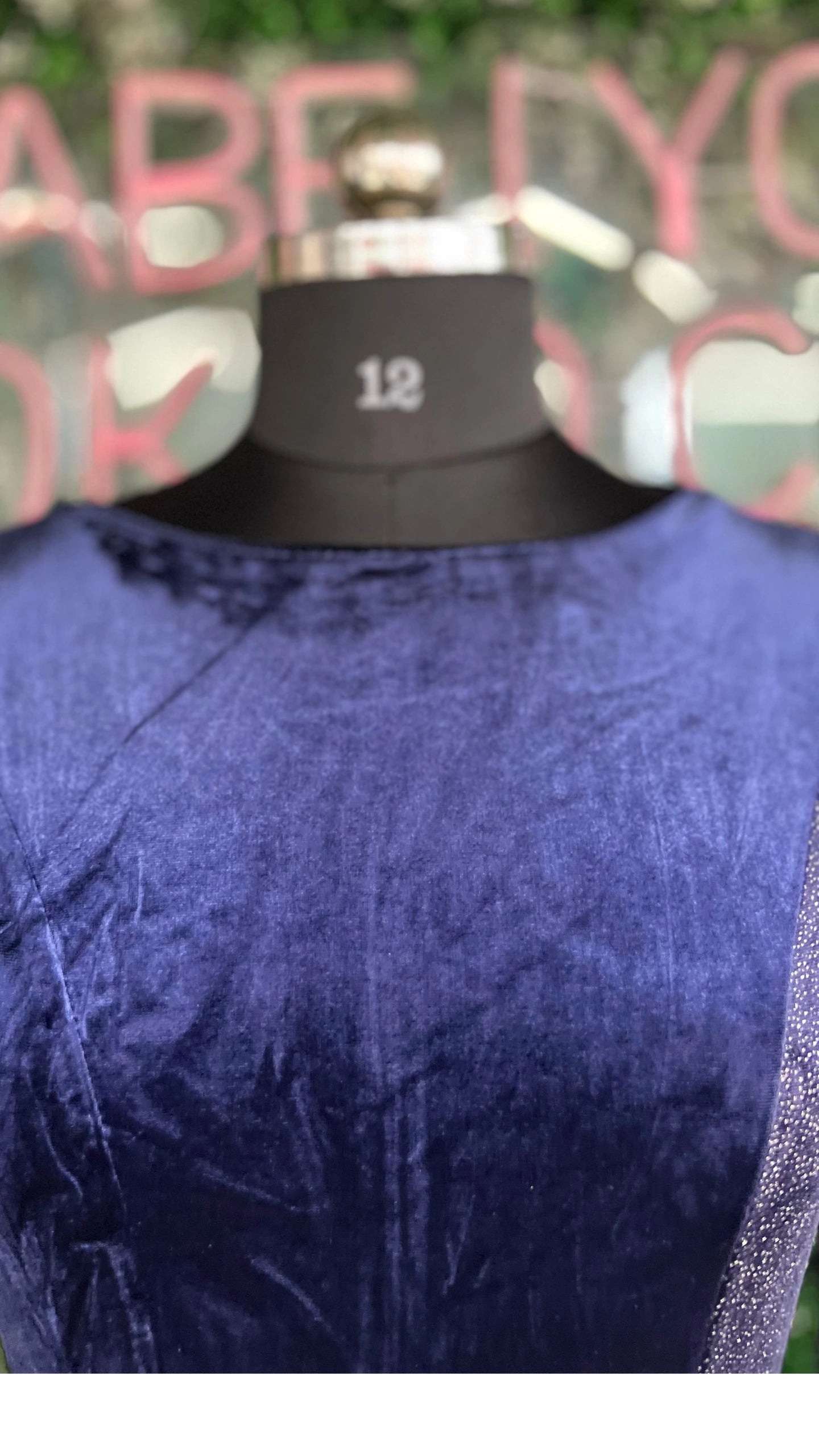 Half Shimmer Velvet Imported Party Wear Dress With Belt