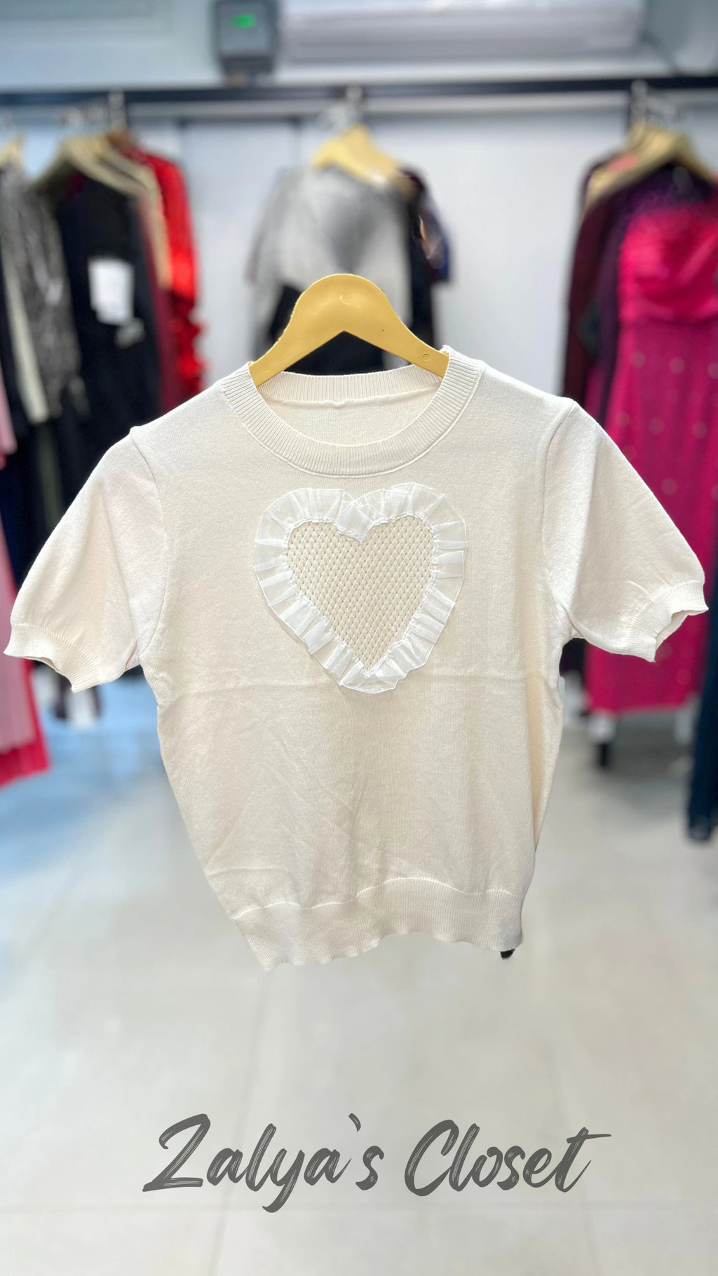 Heart Design Crop Top
