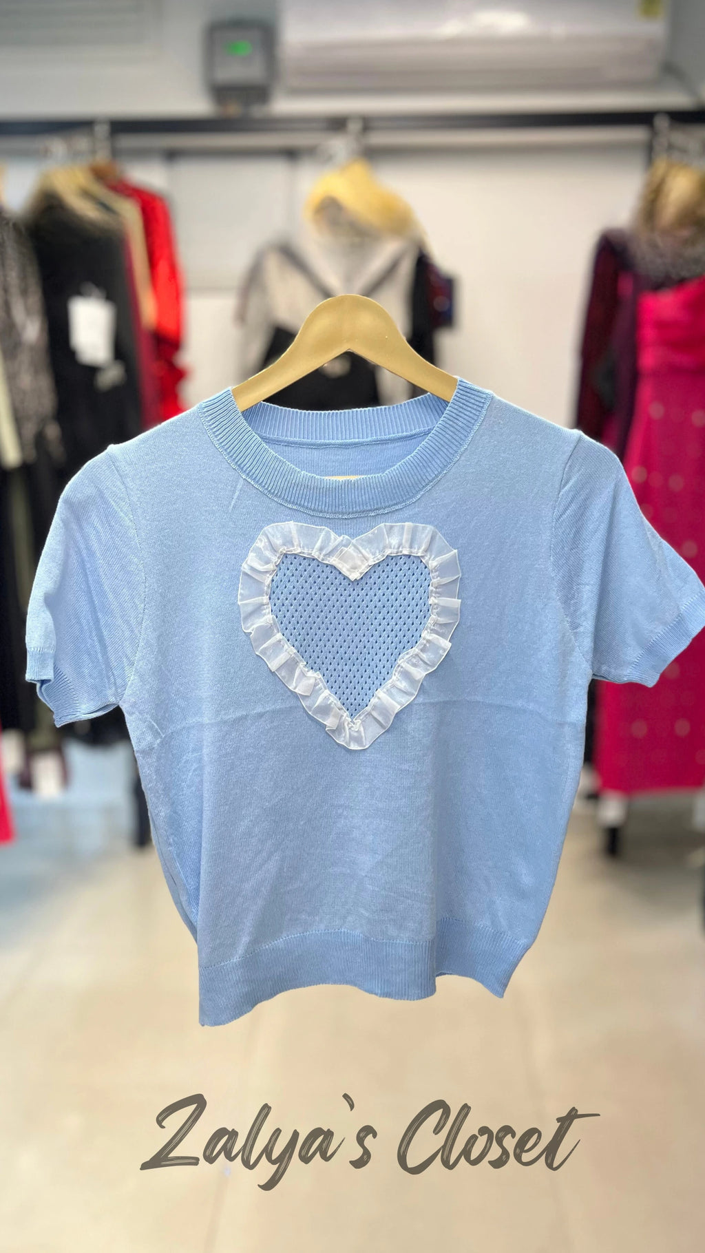 Heart Design Crop Top