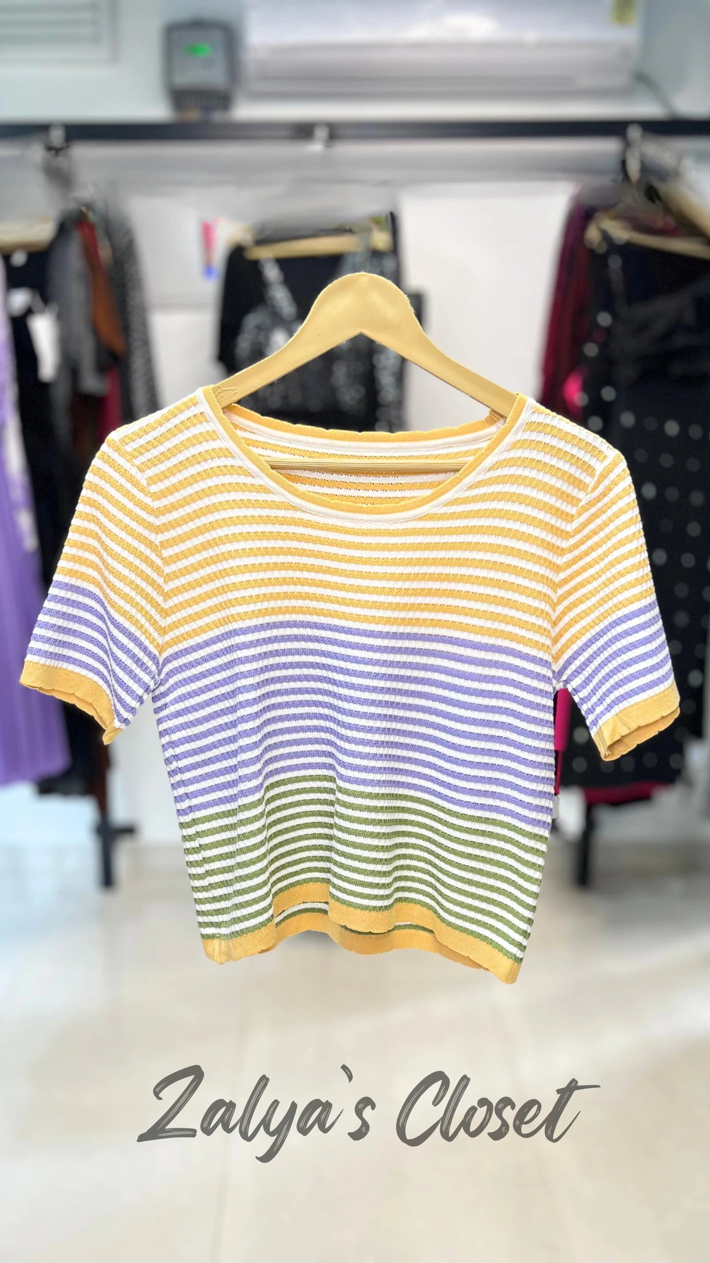 Horizontal Striped Imported T-shirt