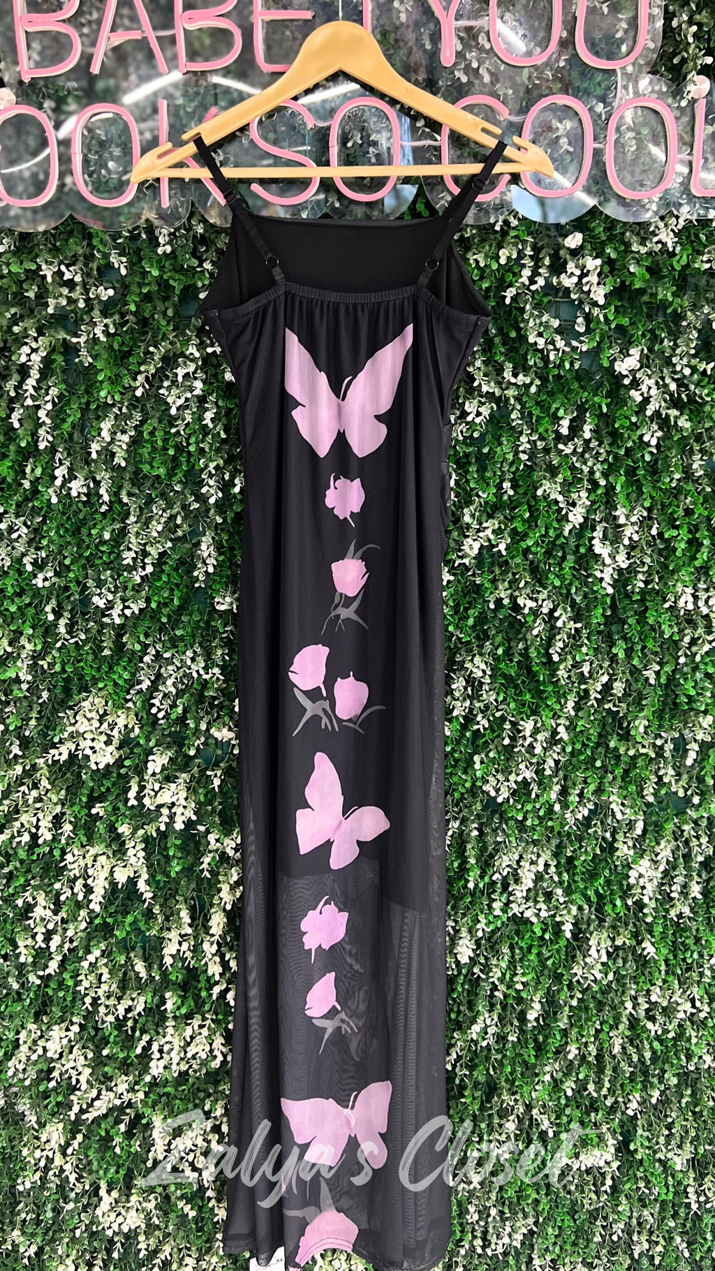 Imported Butterfly printed bodycon dress