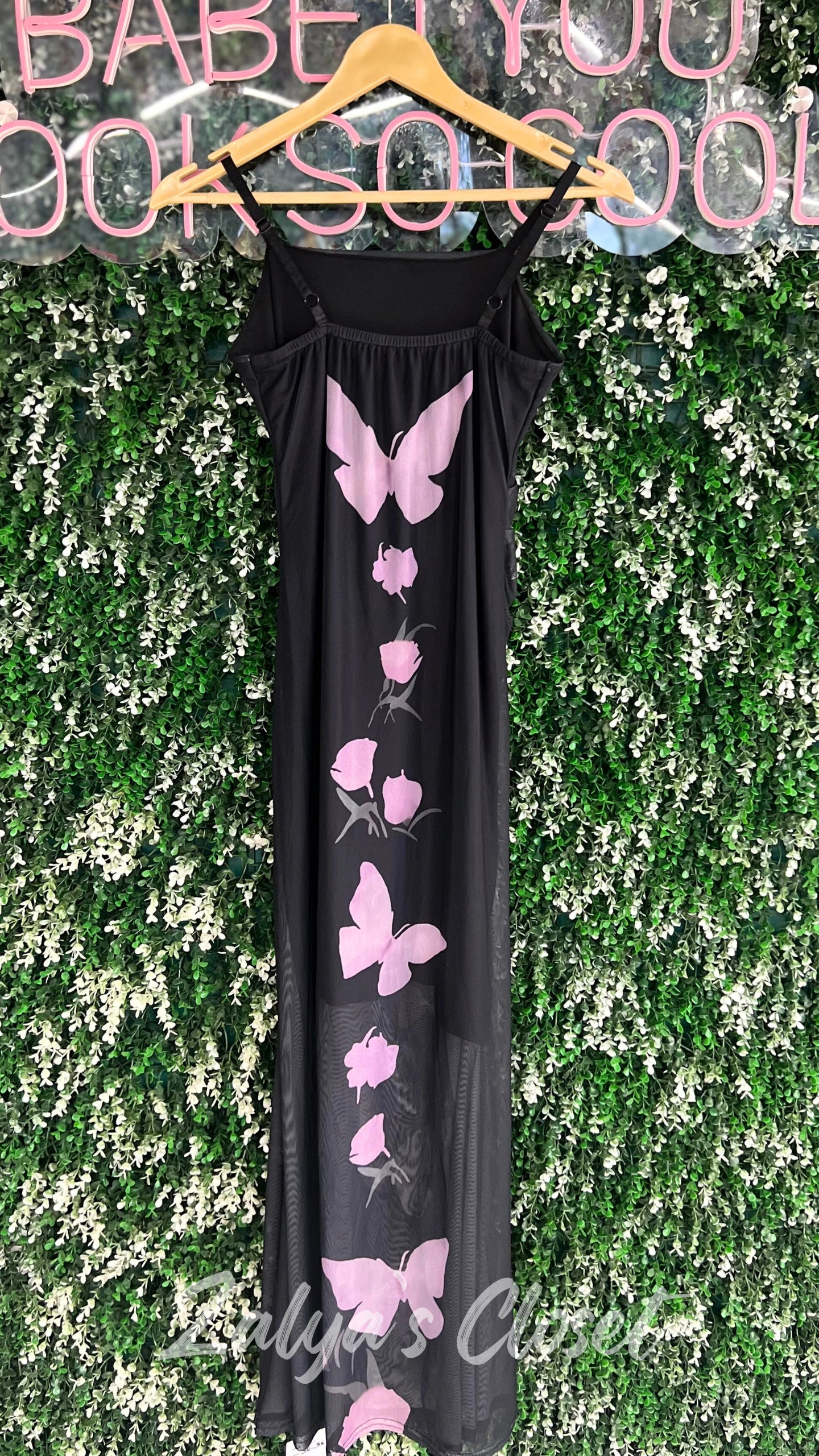 Imported Butterfly printed bodycon dress