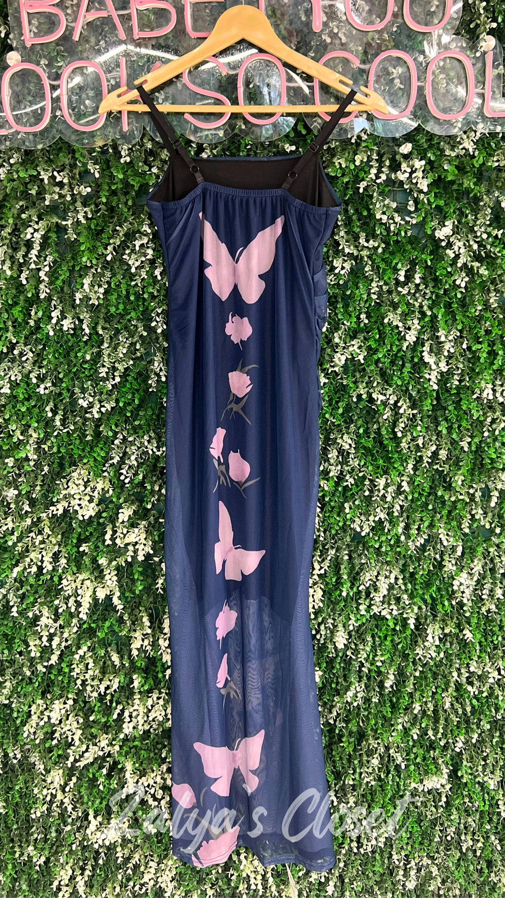 Imported Butterfly printed bodycon dress