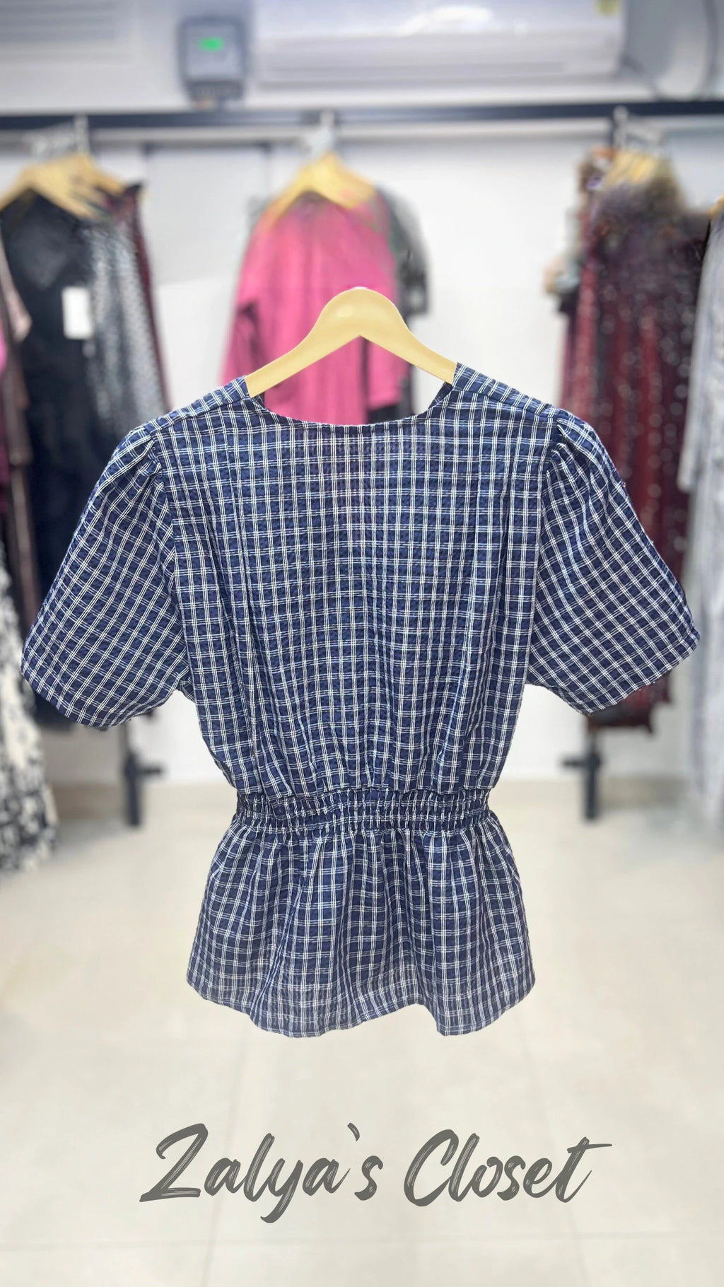 Imported Checked Shirt with Belt