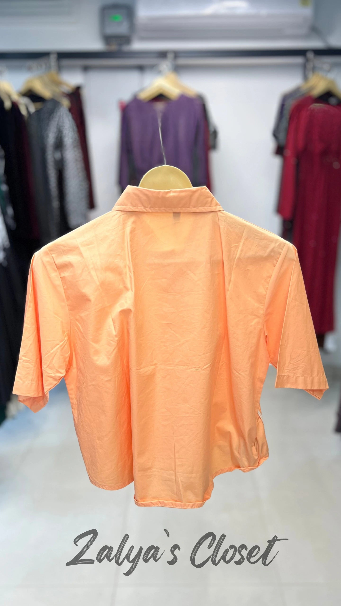 Imported Cotton Candy Cropped Shirts