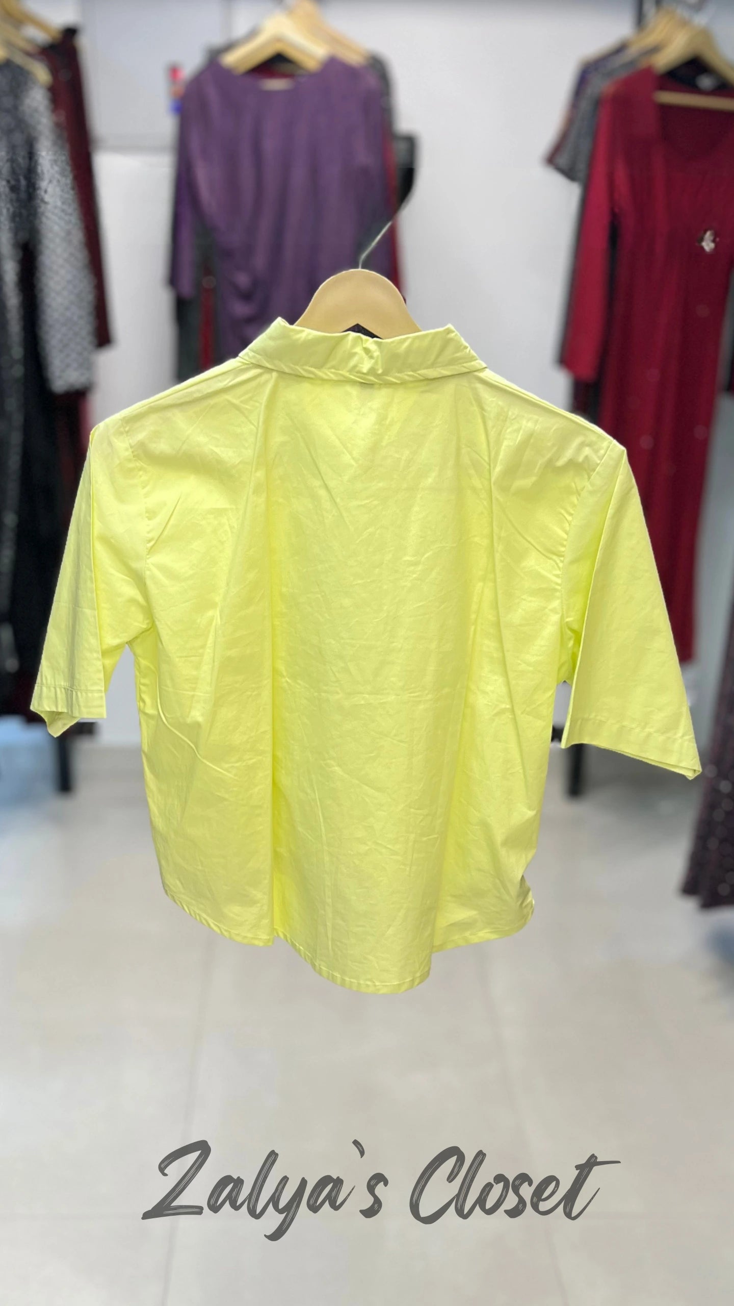 Imported Cotton Candy Cropped Shirts