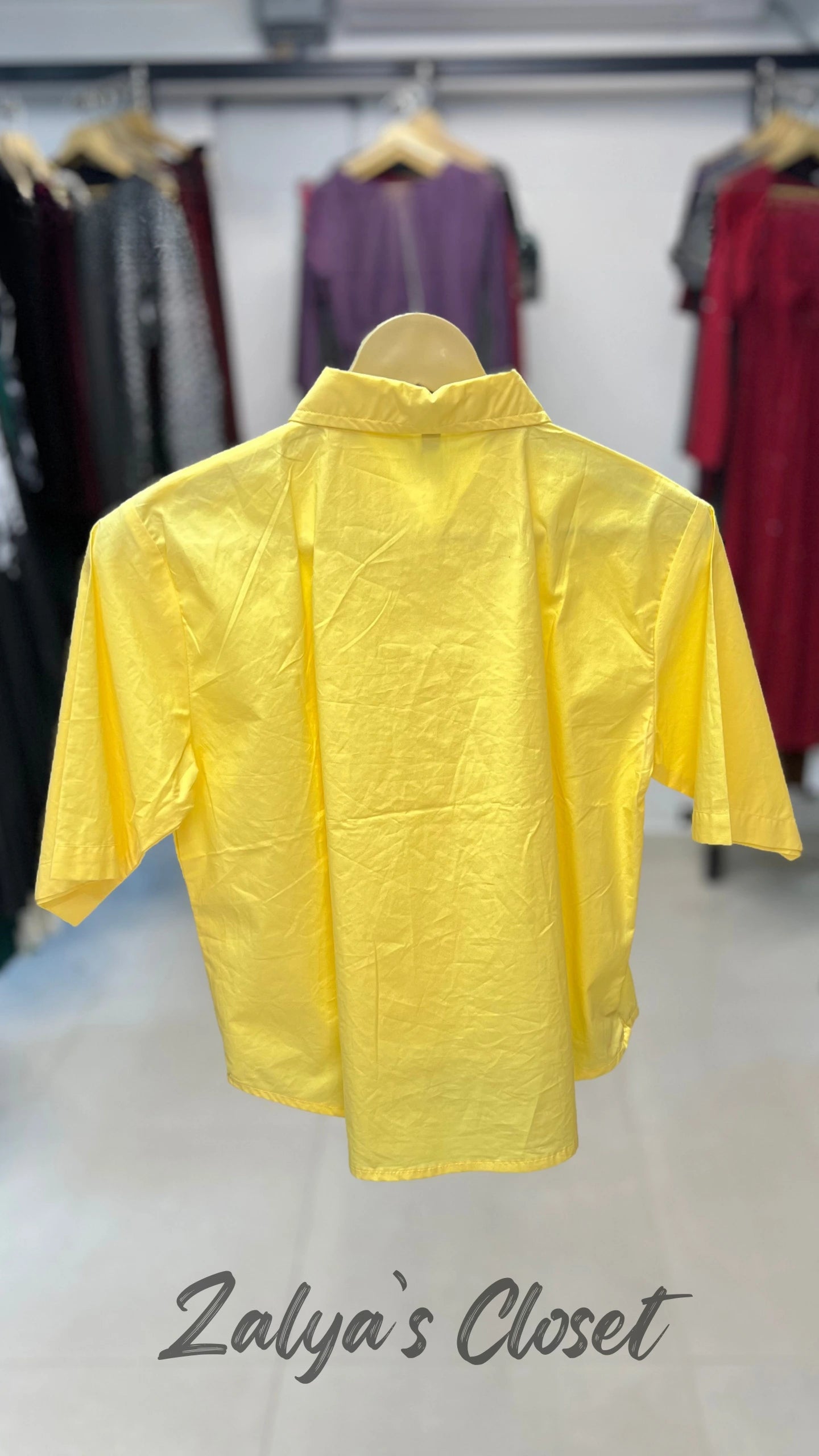 Imported Cotton Candy Cropped Shirts