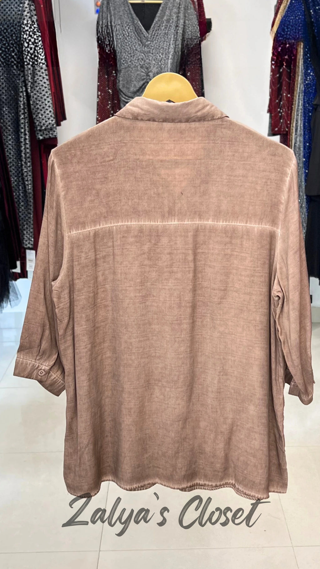 Imported Double Layer Acid Wash Shirt