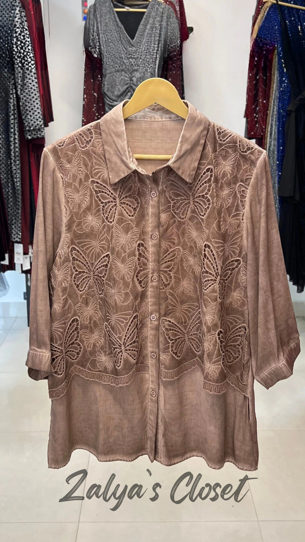 Imported Double Layer Acid Wash Shirt