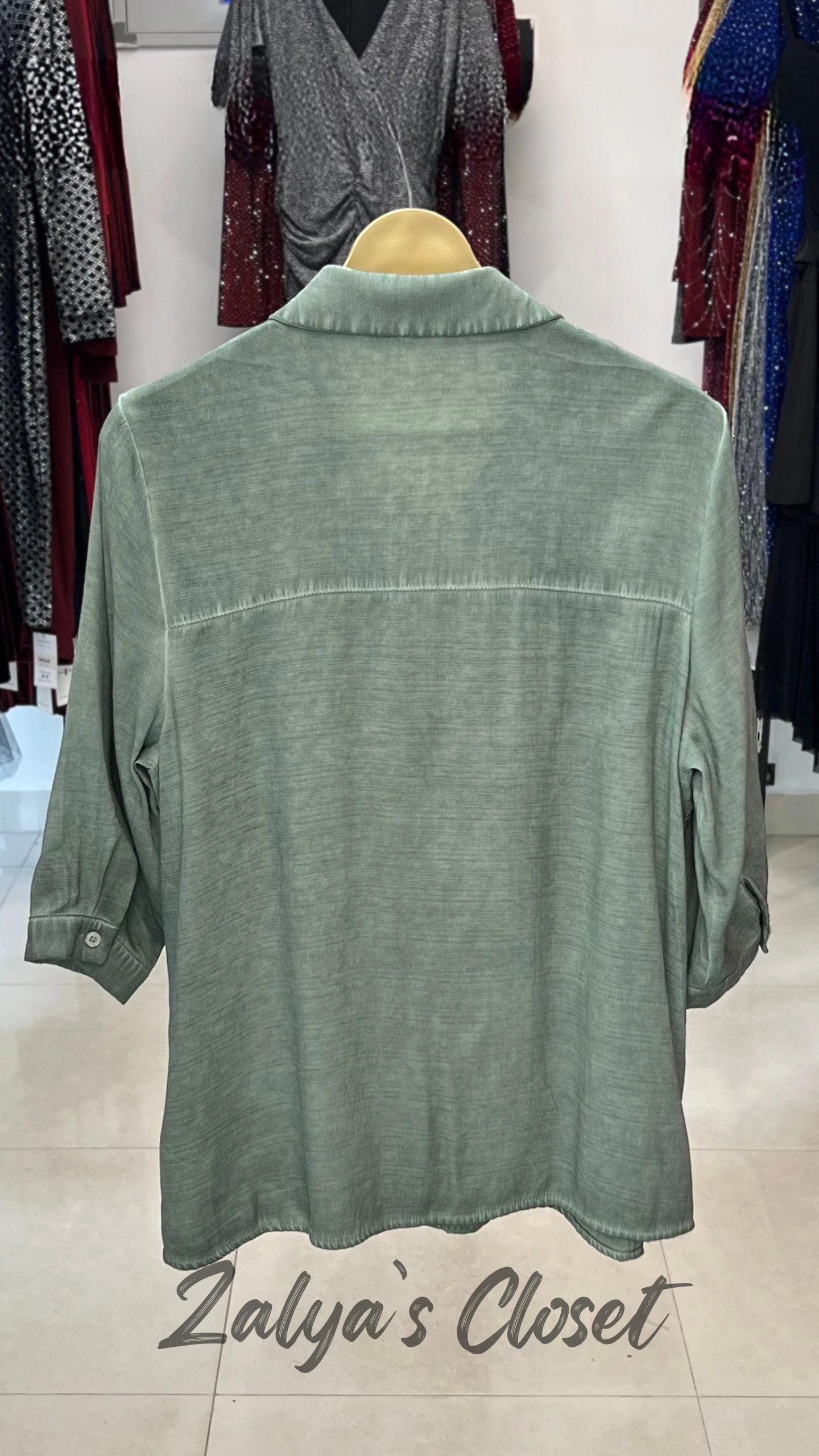 Imported Double Layer Acid Wash Shirt