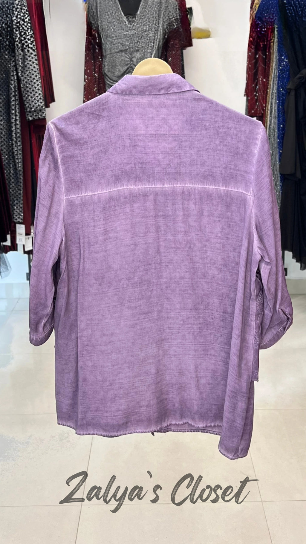 Imported Double Layer Acid Wash Shirt