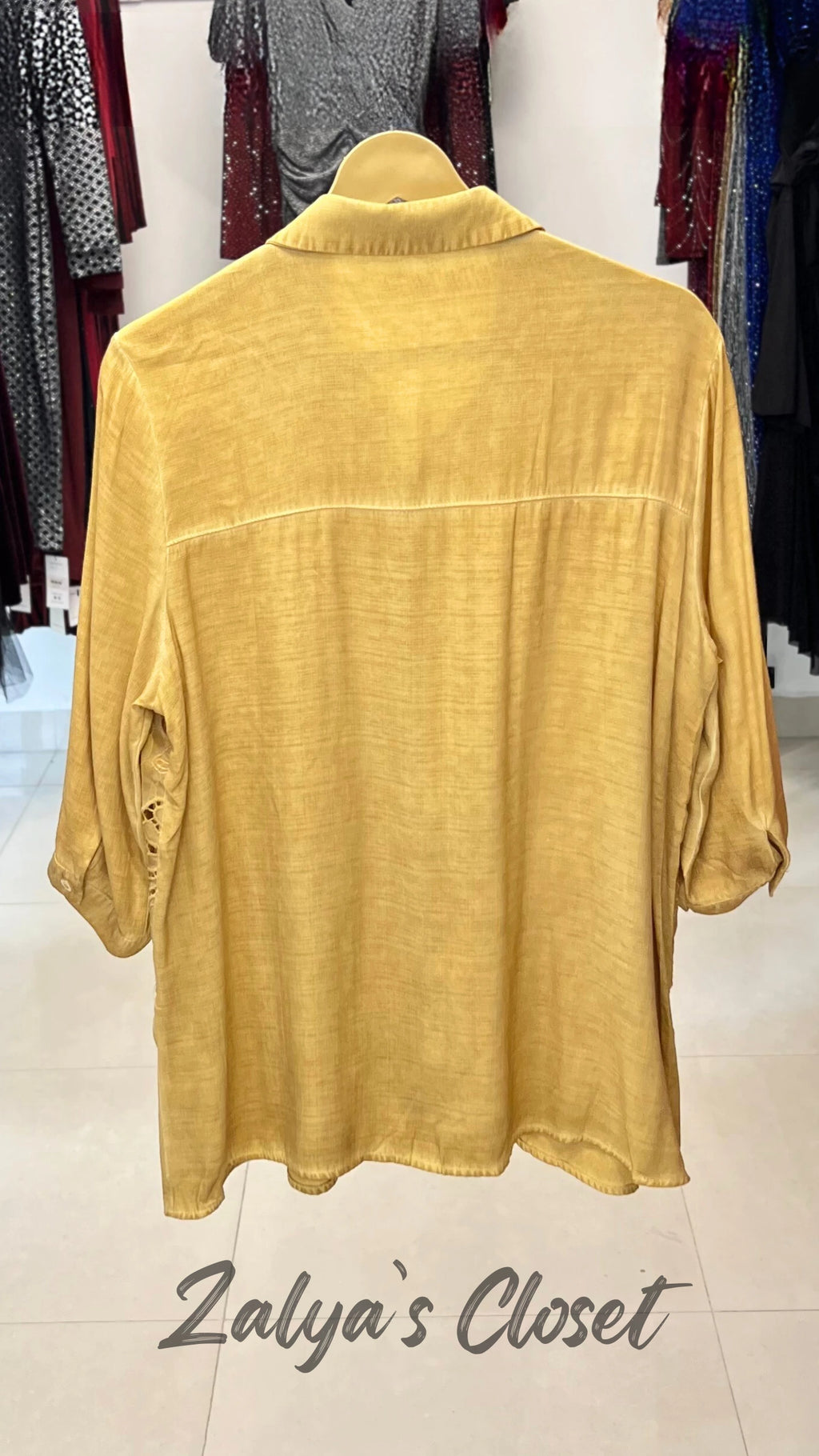 Imported Double Layer Acid Wash Shirt