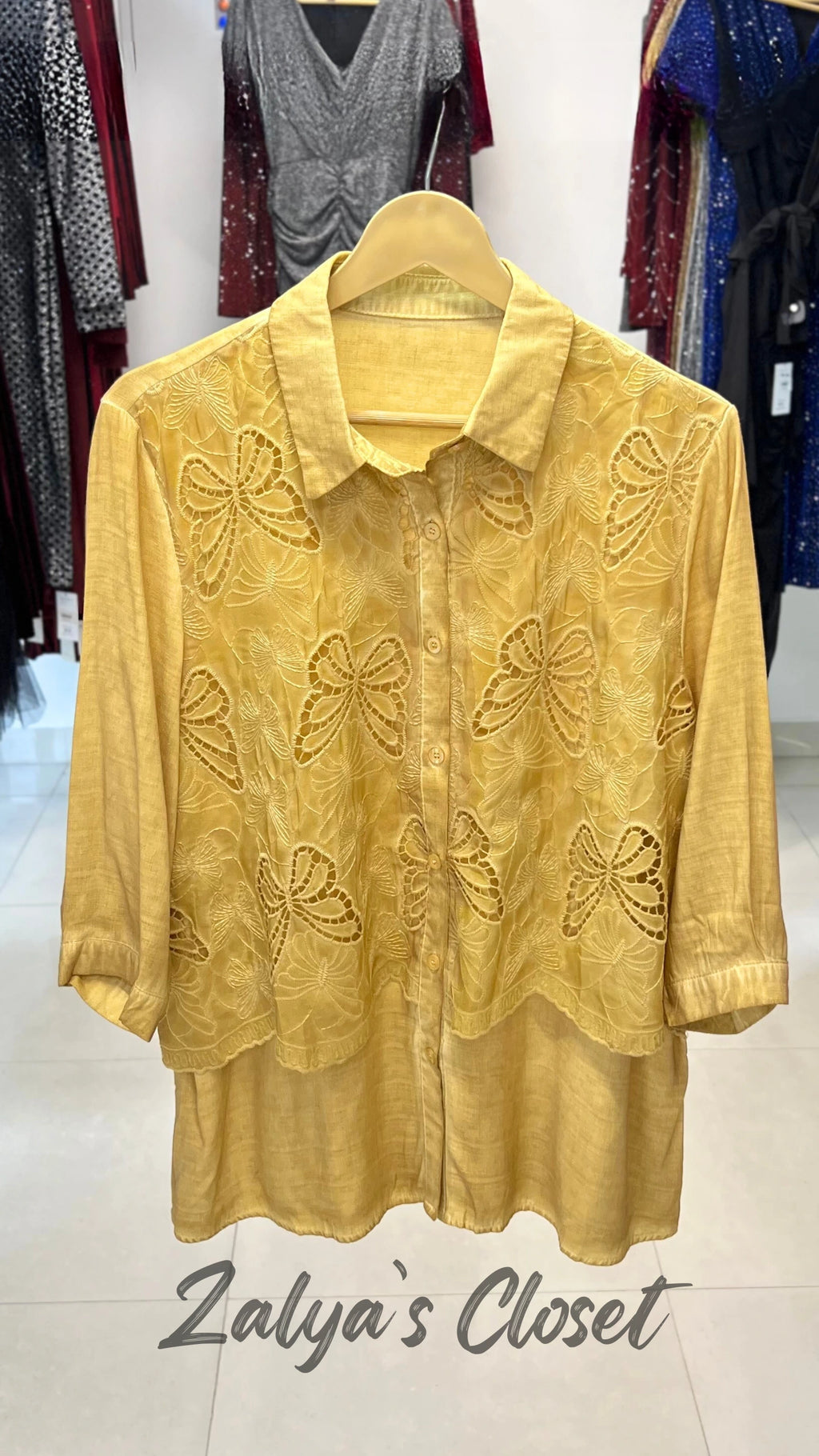 Imported Double Layer Acid Wash Shirt