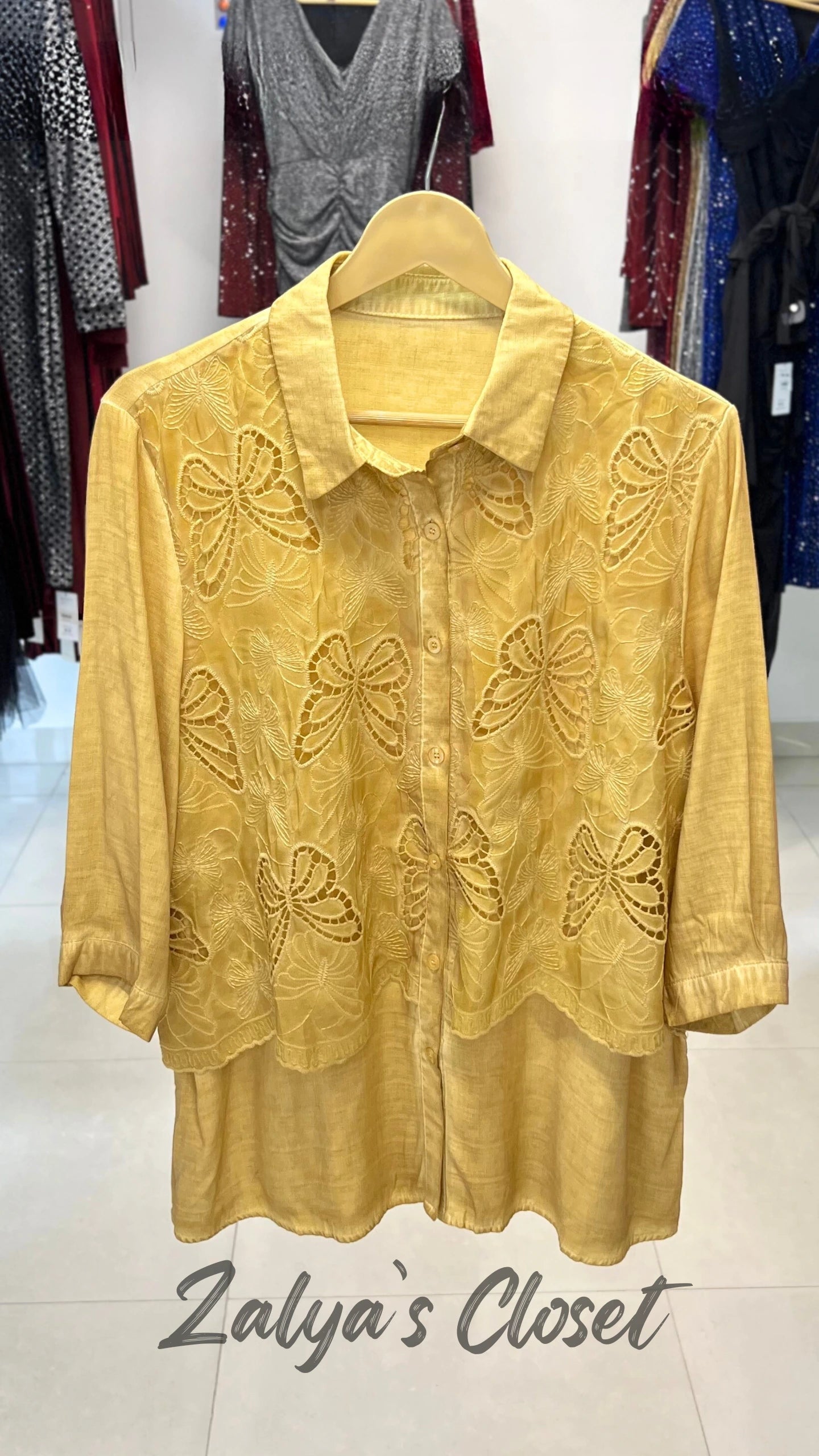 Imported Double Layer Acid Wash Shirt