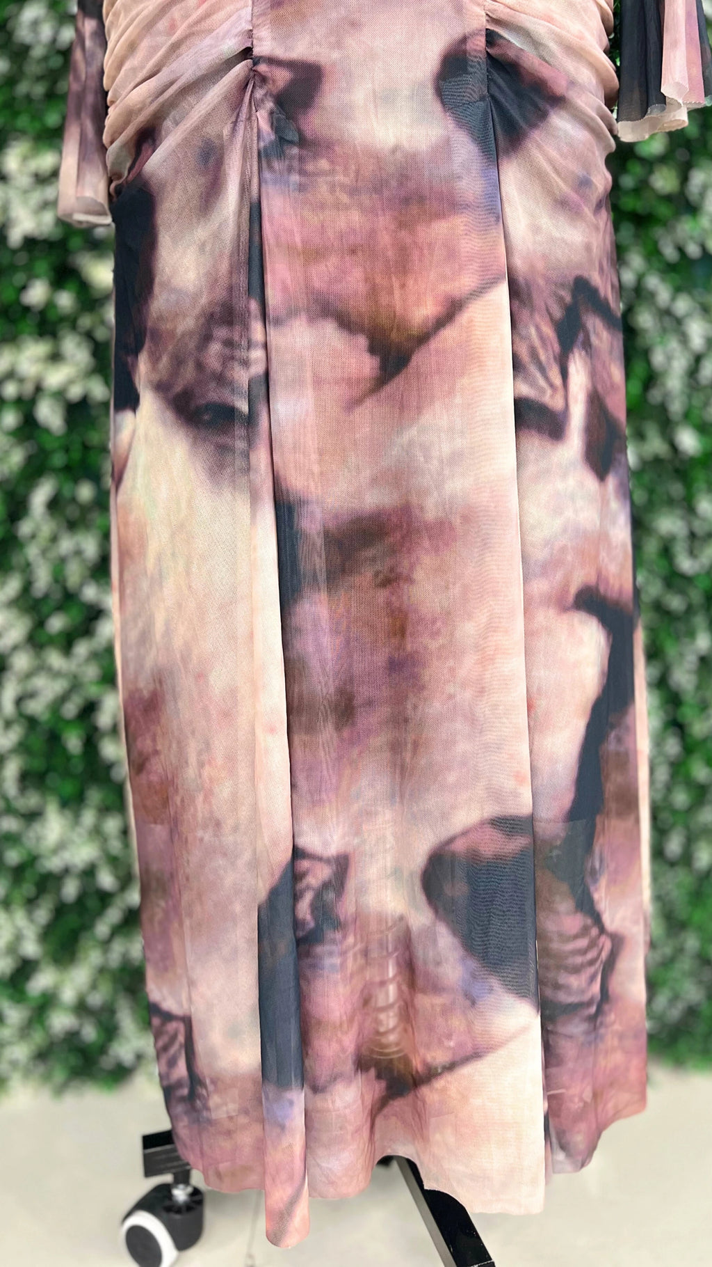 Imported High Neck Printed Bodycon Dress