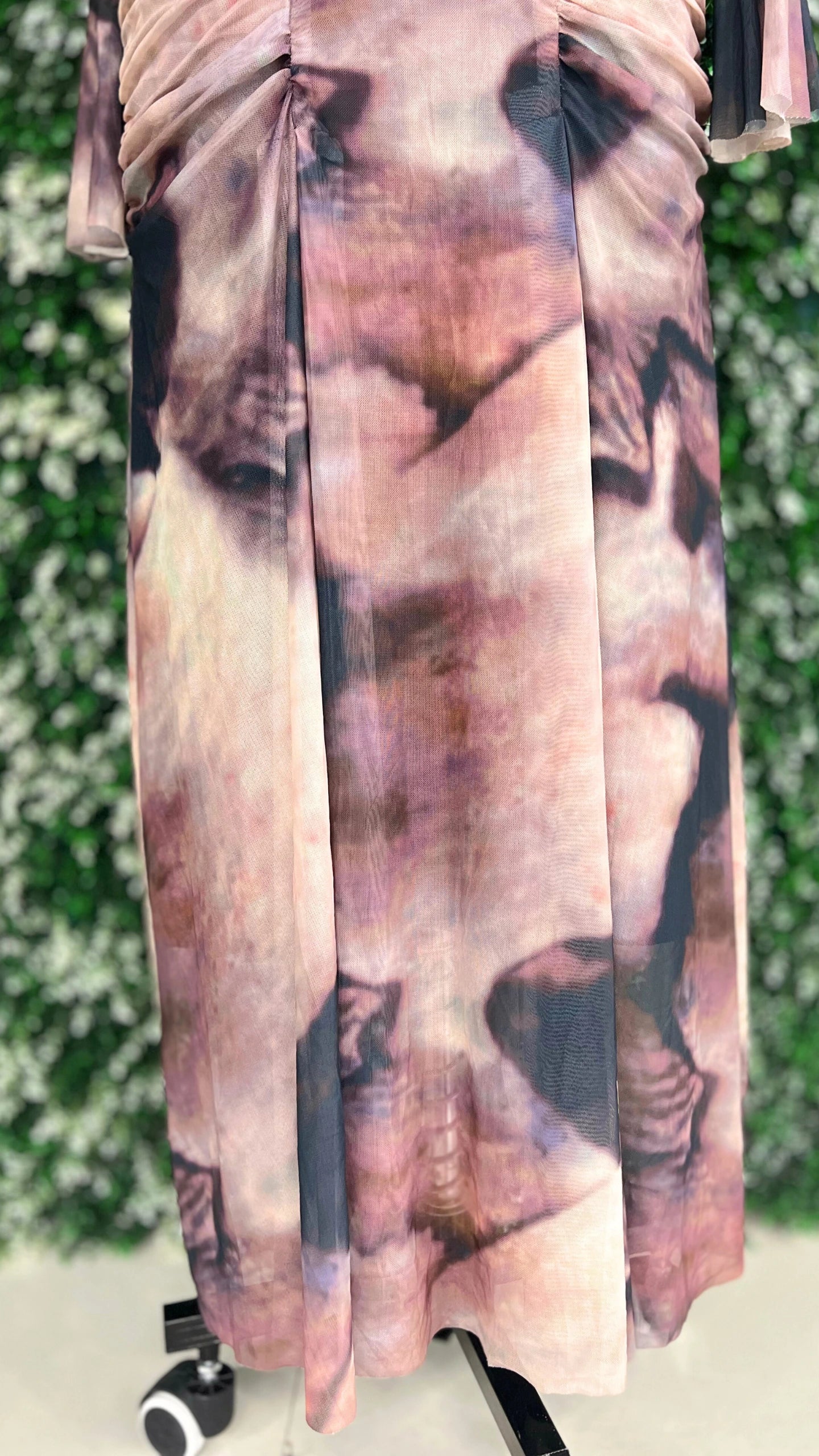 Imported High Neck Printed Bodycon Dress