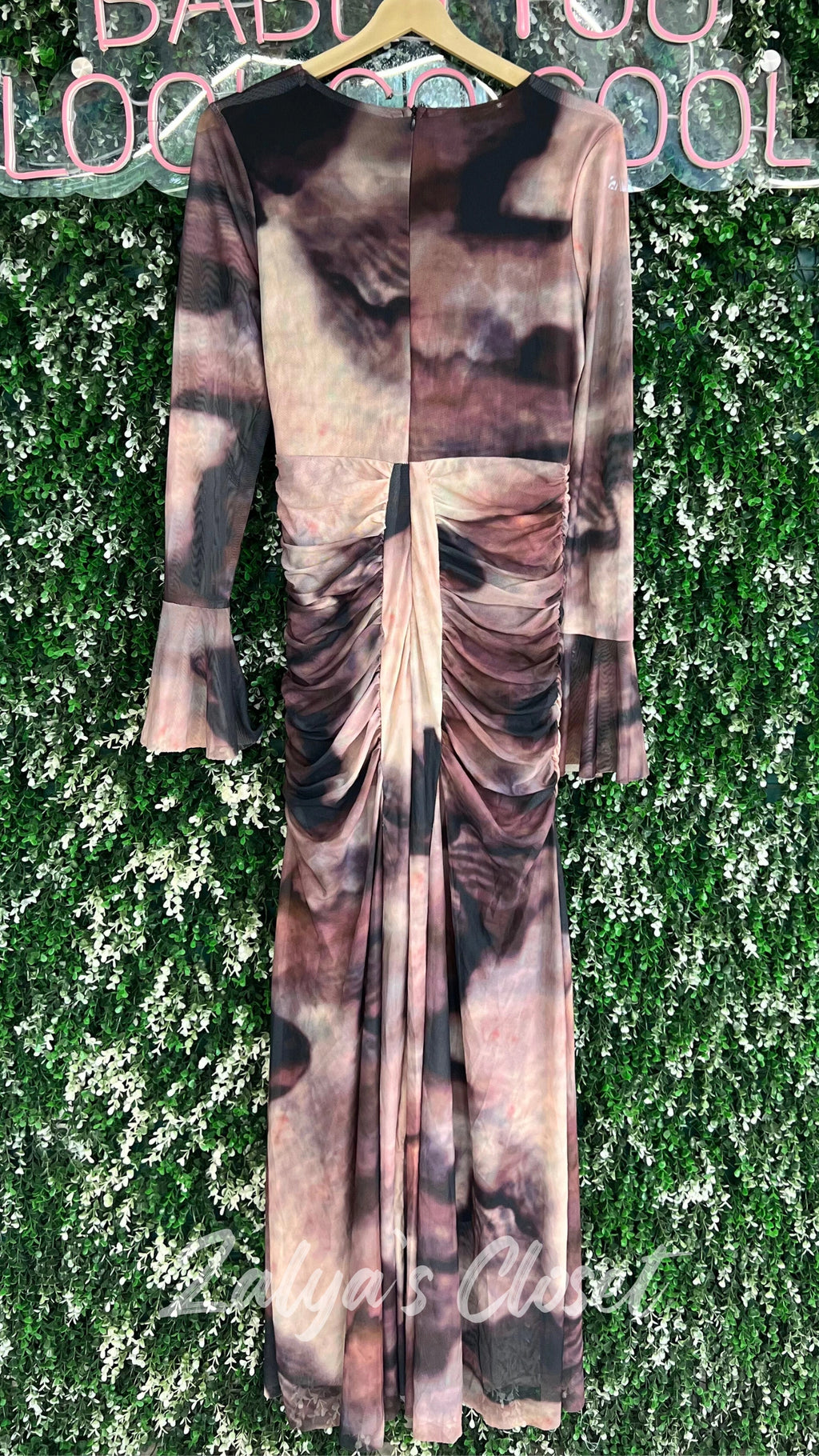 Imported High Neck Printed Bodycon Dress