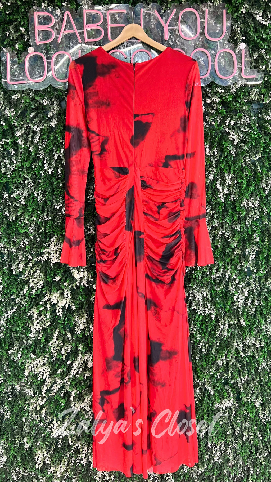 Imported High Neck Printed Bodycon Dress