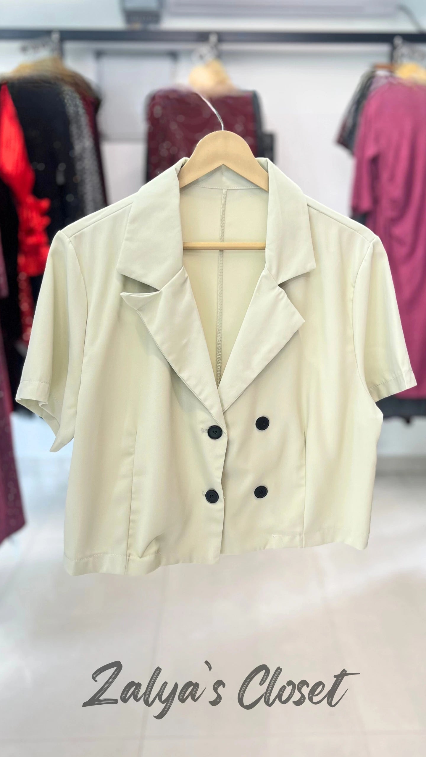 Imported Korean Cropped Blazer