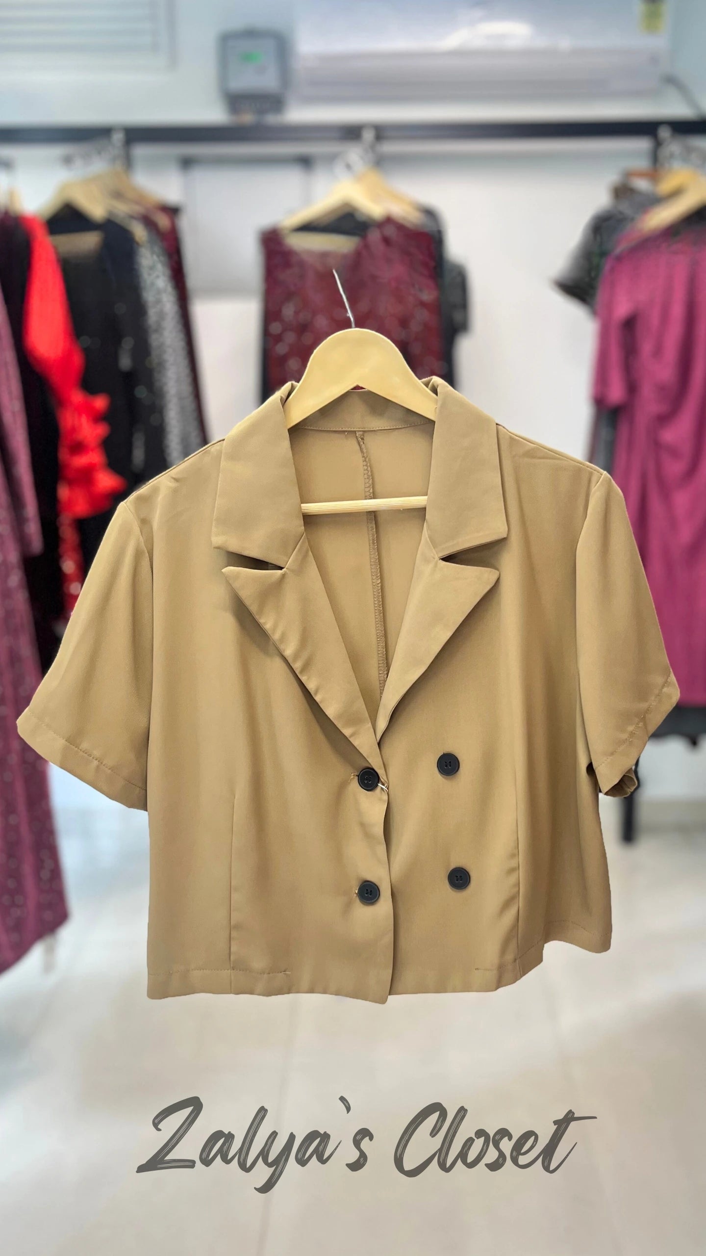 Imported Korean Cropped Blazer