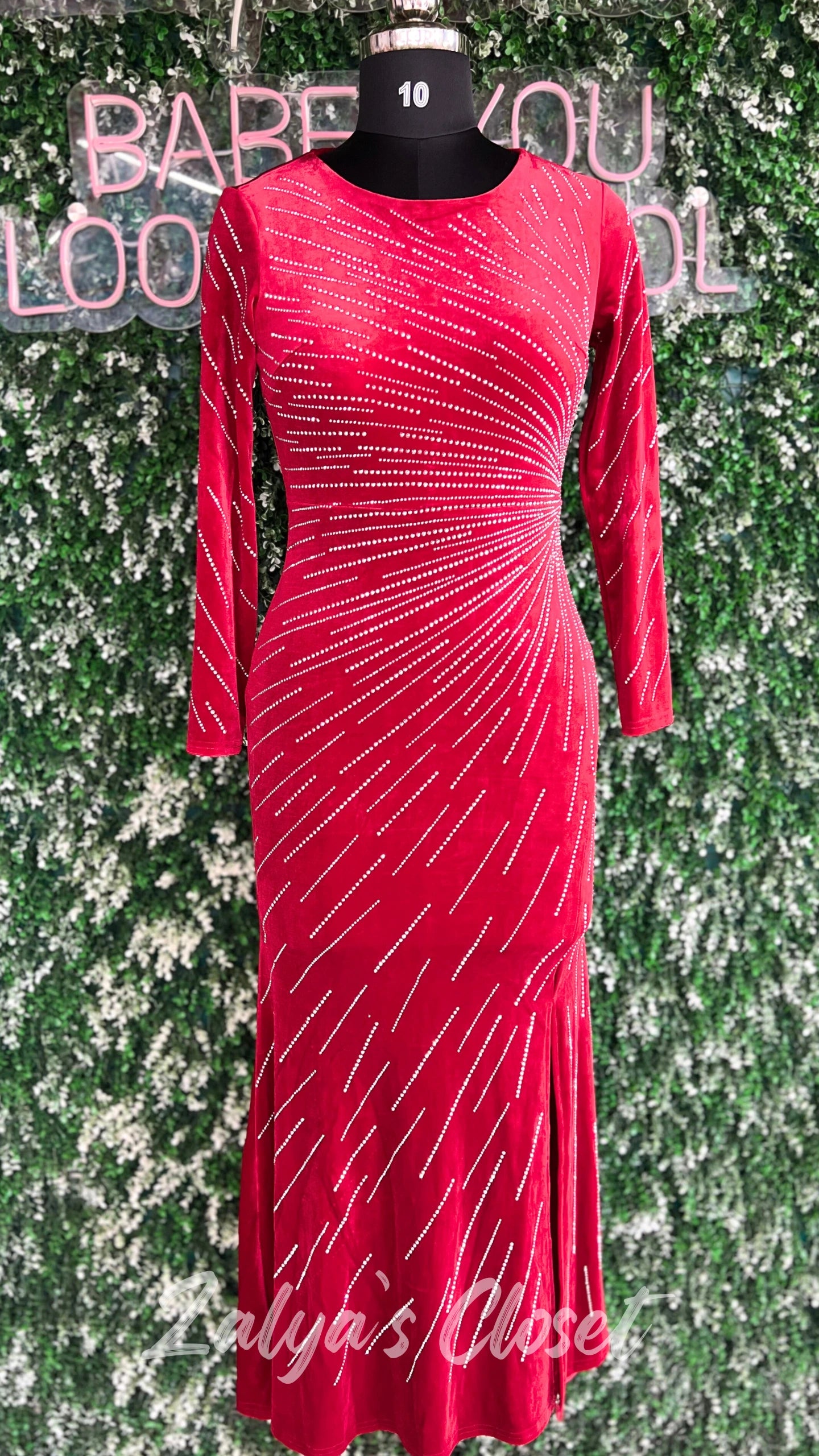 Long Party Wear With Stone Work