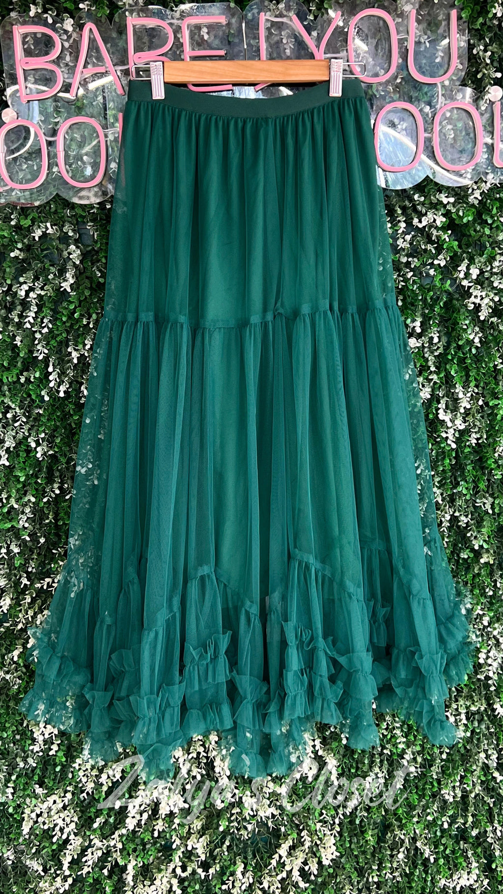 Imported Net Ruffle Skirts