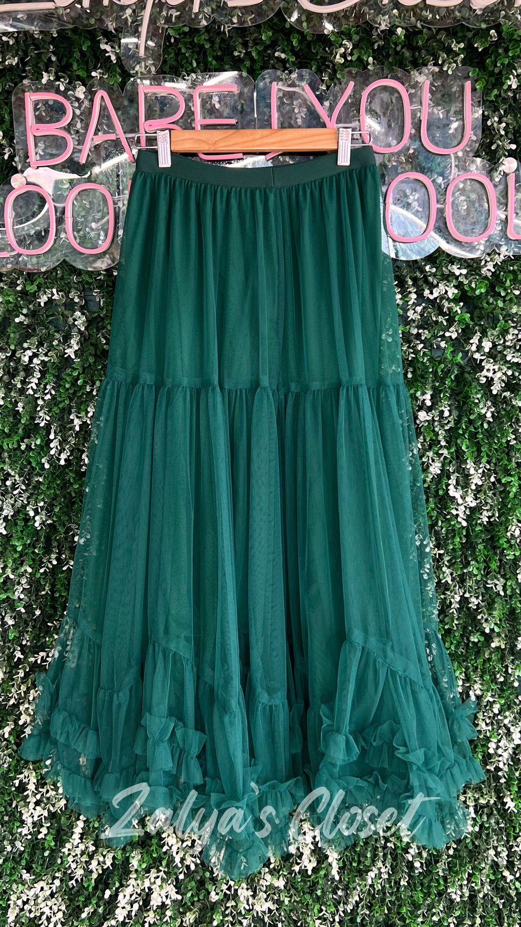 Imported Net Ruffle Skirts