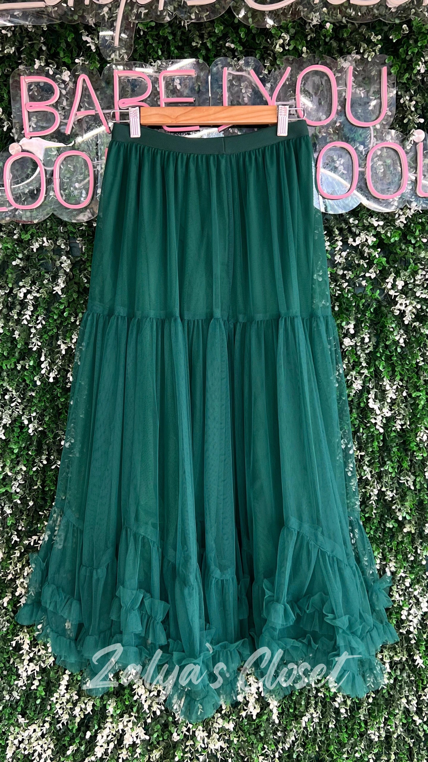 Imported Net Ruffle Skirts