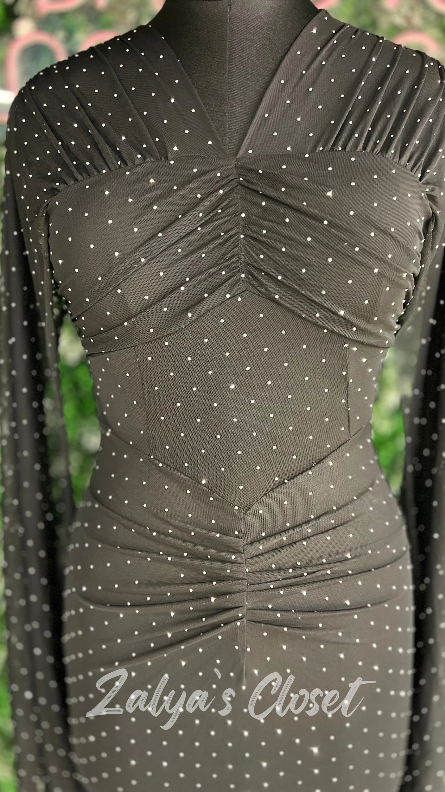 Imported Party Wear Full Sleeves Bodycon Dress