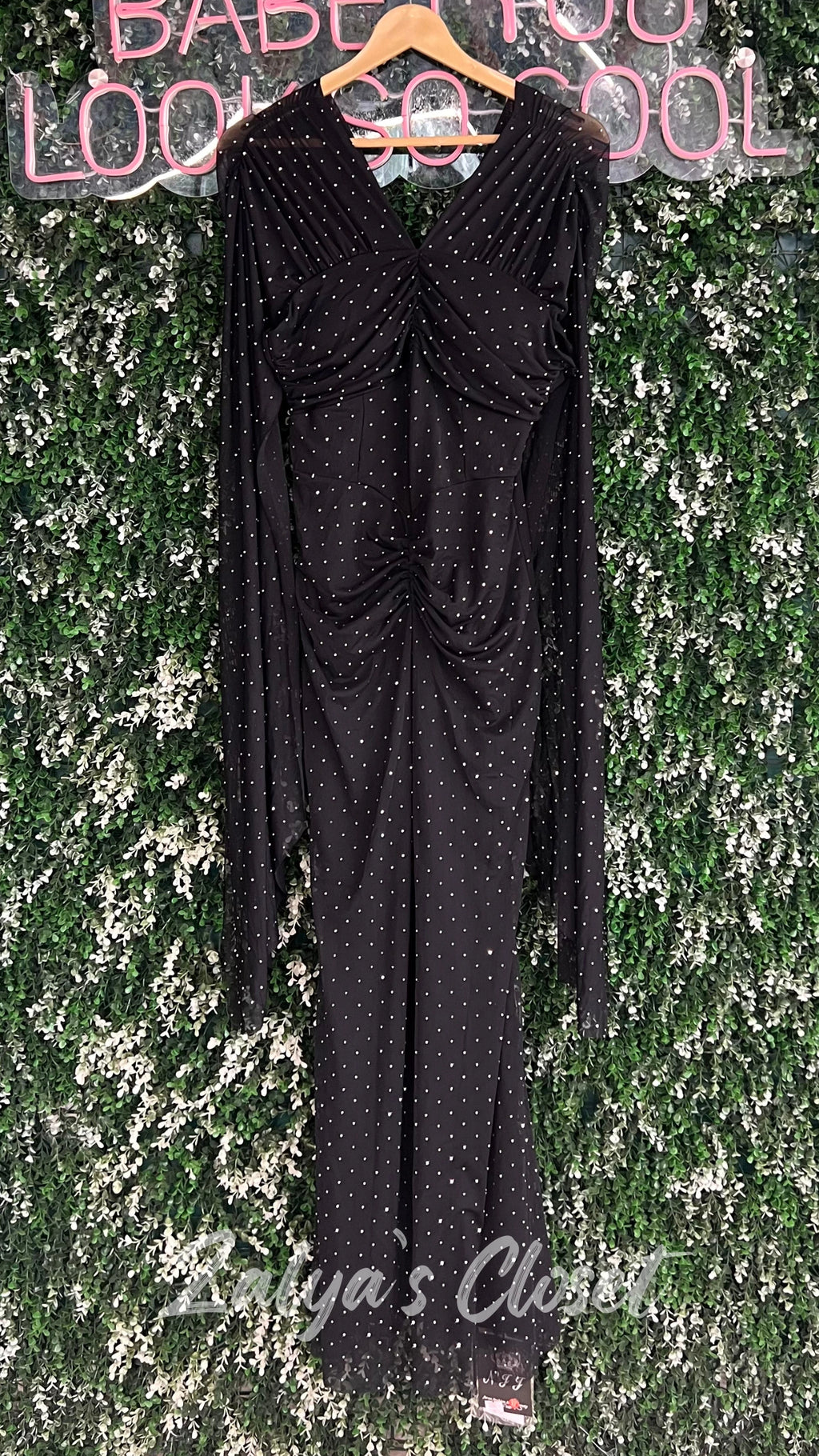 Imported Party Wear Full Sleeves Bodycon Dress