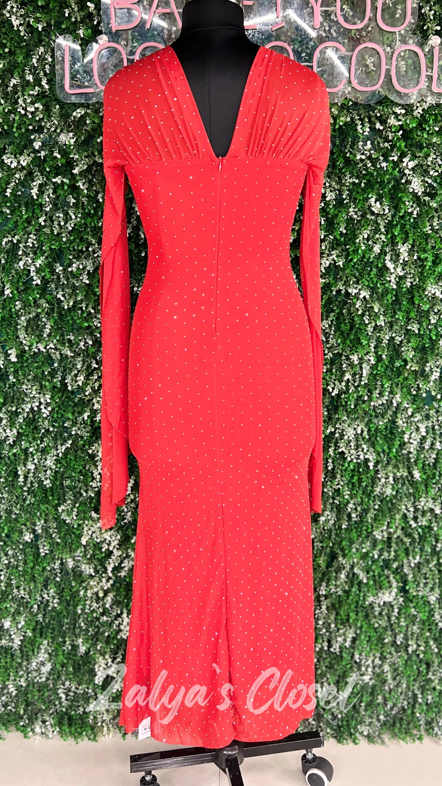 Imported Party Wear Full Sleeves Bodycon Dress