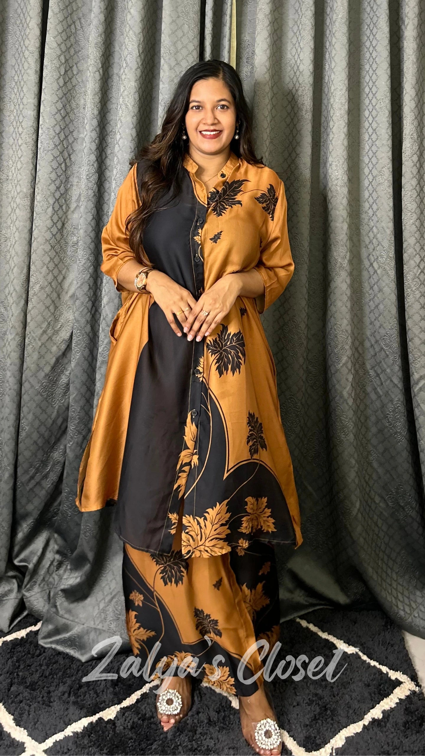 Imported Plus Size Printed Co-ord Set