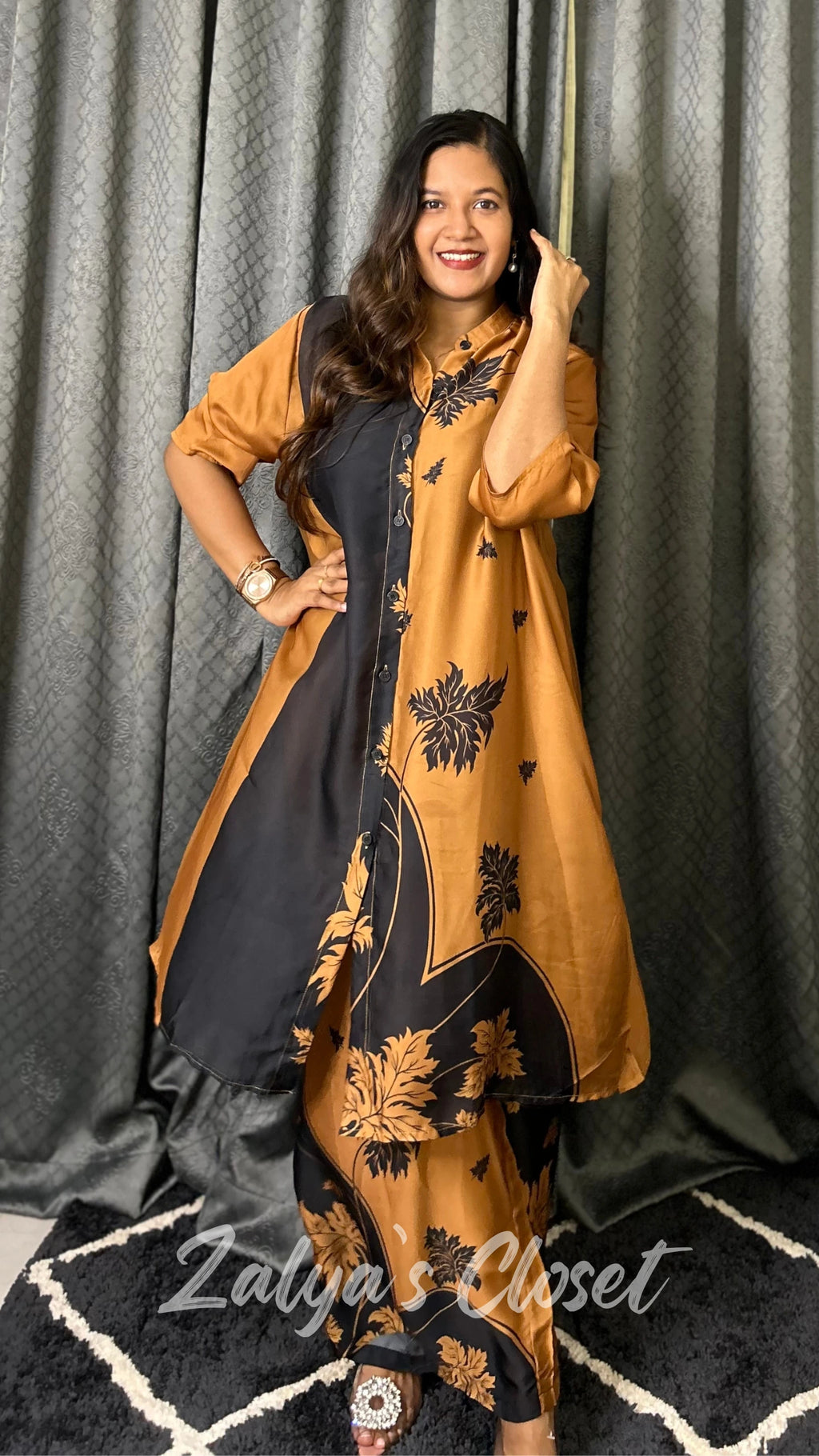 Imported Plus Size Printed Co-ord Set