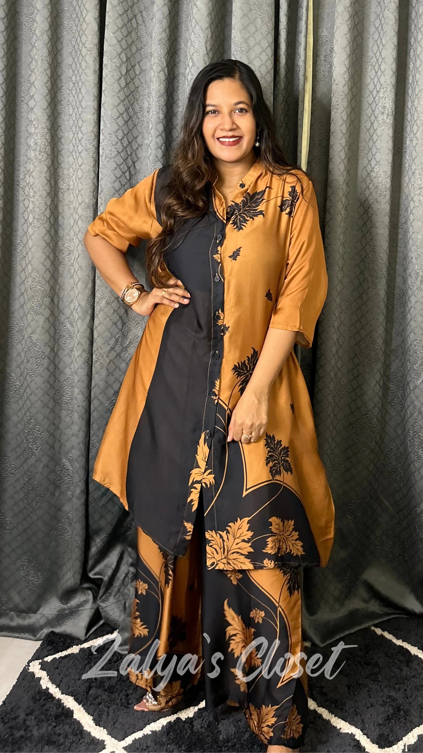 Imported Plus Size Printed Co-ord Set