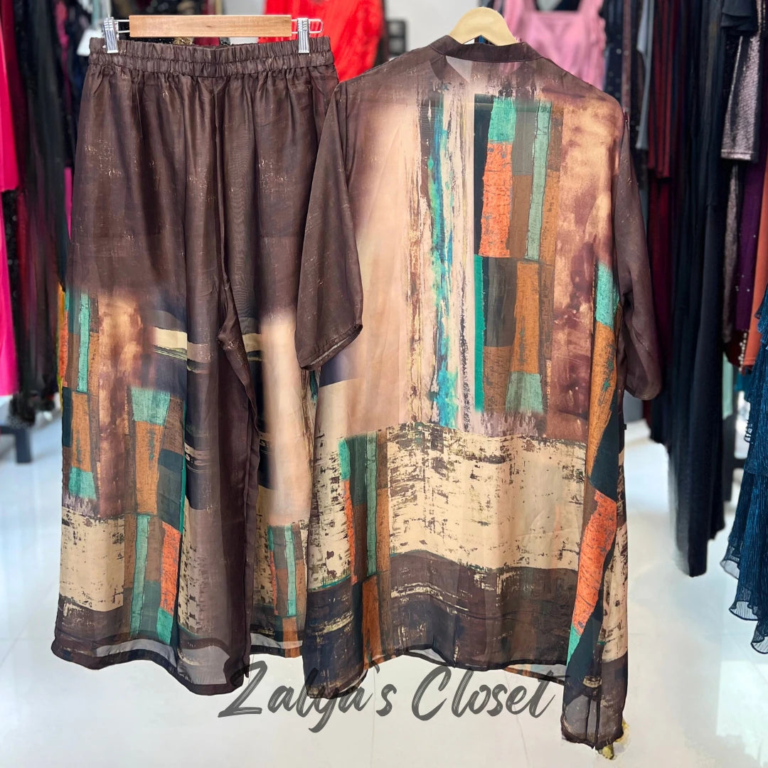 Imported Plus Size Printed Co-ord Set