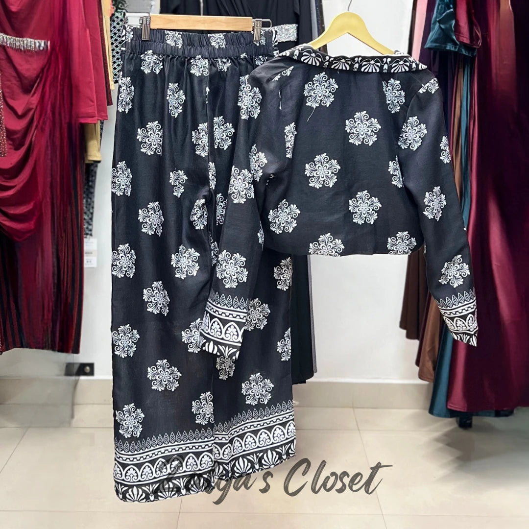 Imported Printed Jacket And Pant Co Ord Set