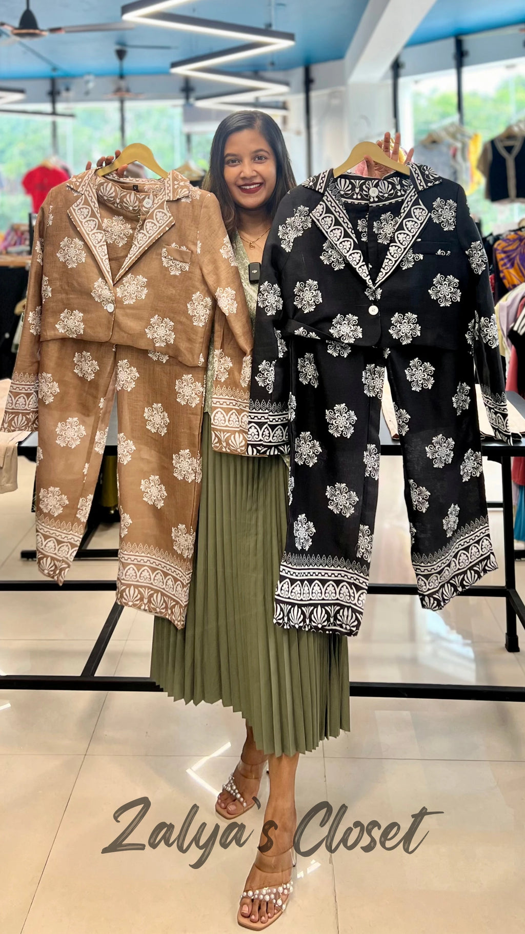 Imported Printed Jacket And Pant Co Ord Set