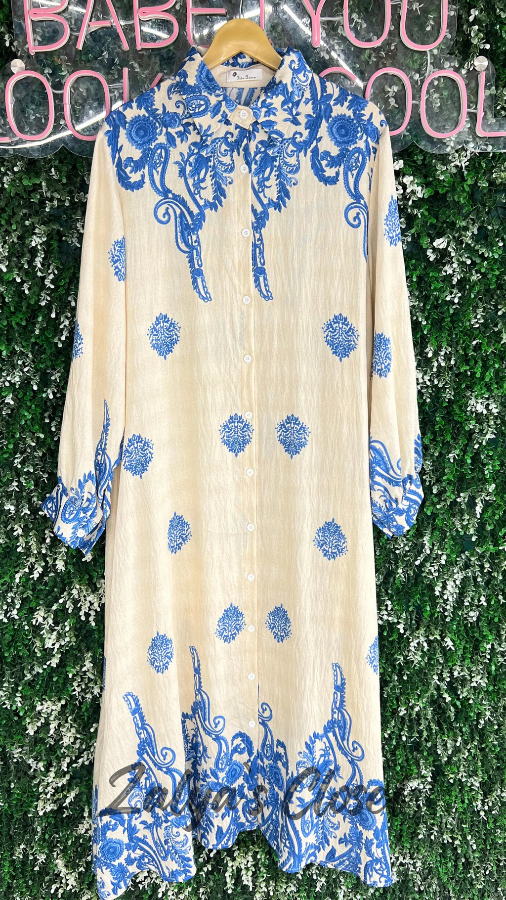 Imported Printed Long Dress