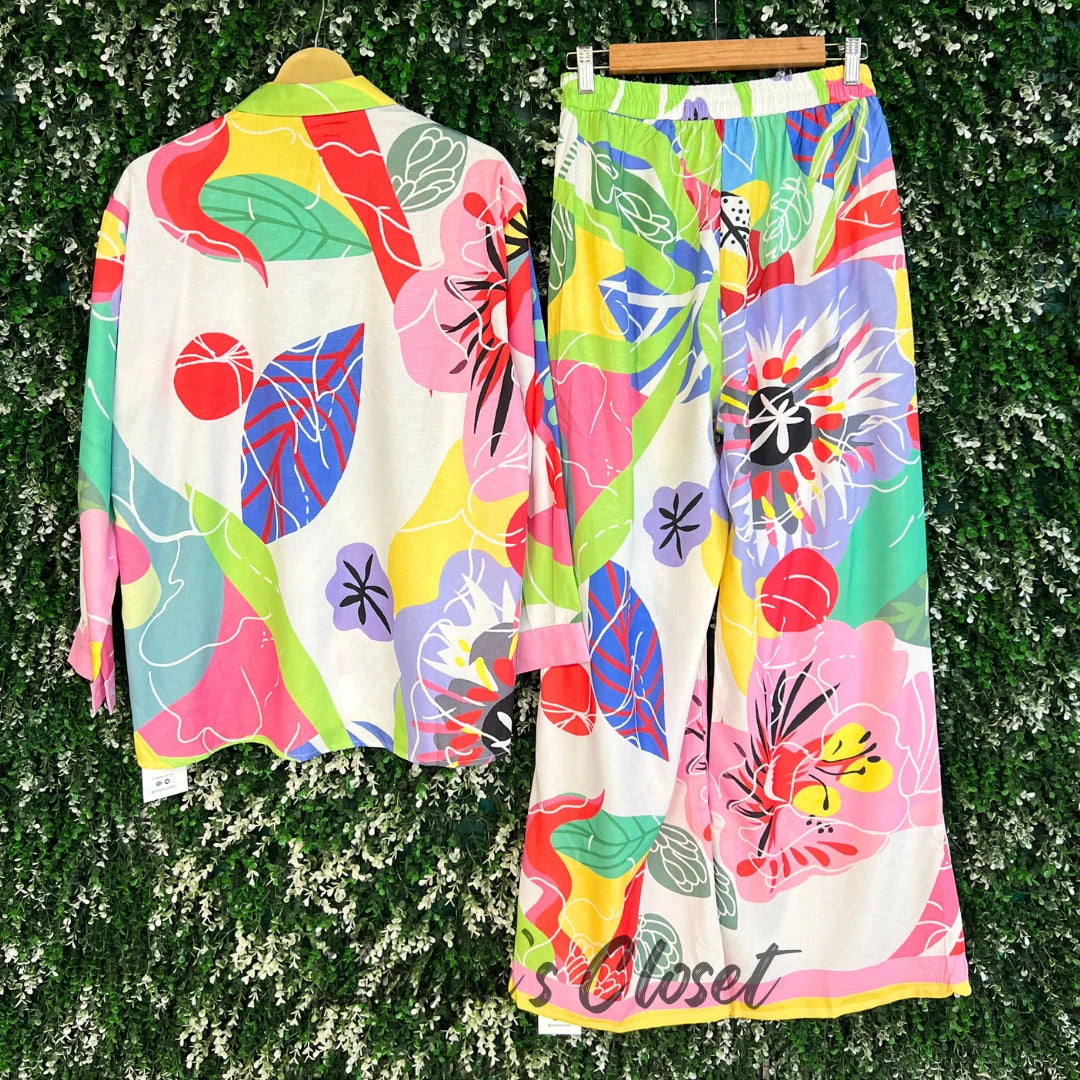 Imported Printed Shirt and Pant Co-ord Set