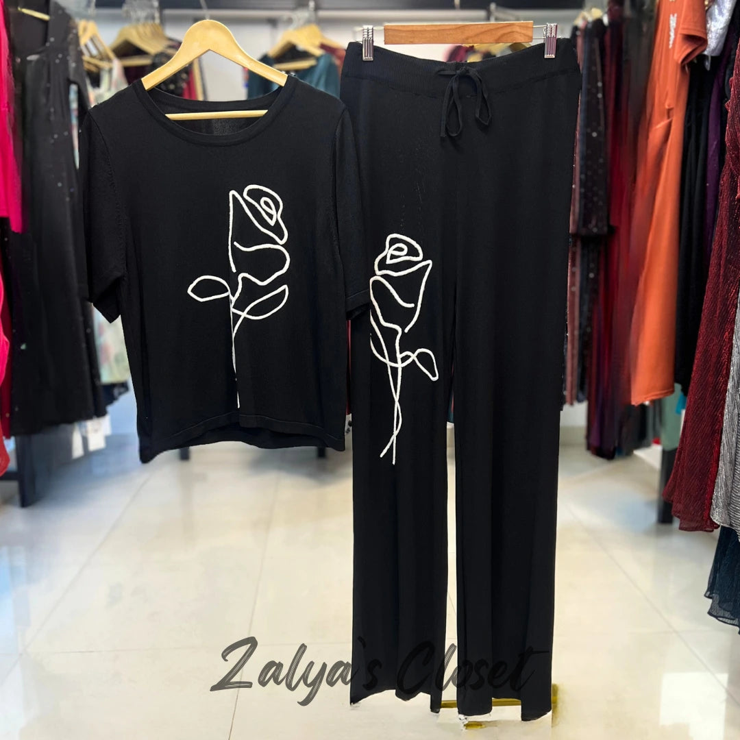 Imported Rose Design Co-ord Set